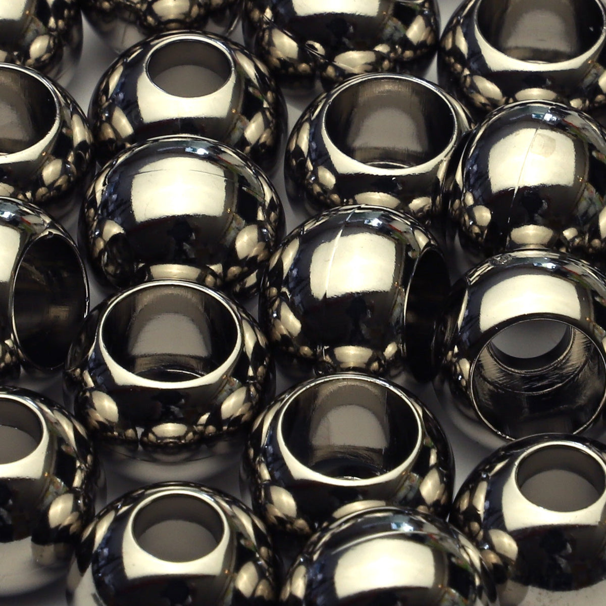 FUJIYAMA RIBBON ABS Cord End approx.11x14mm 2 Pieces Nickel