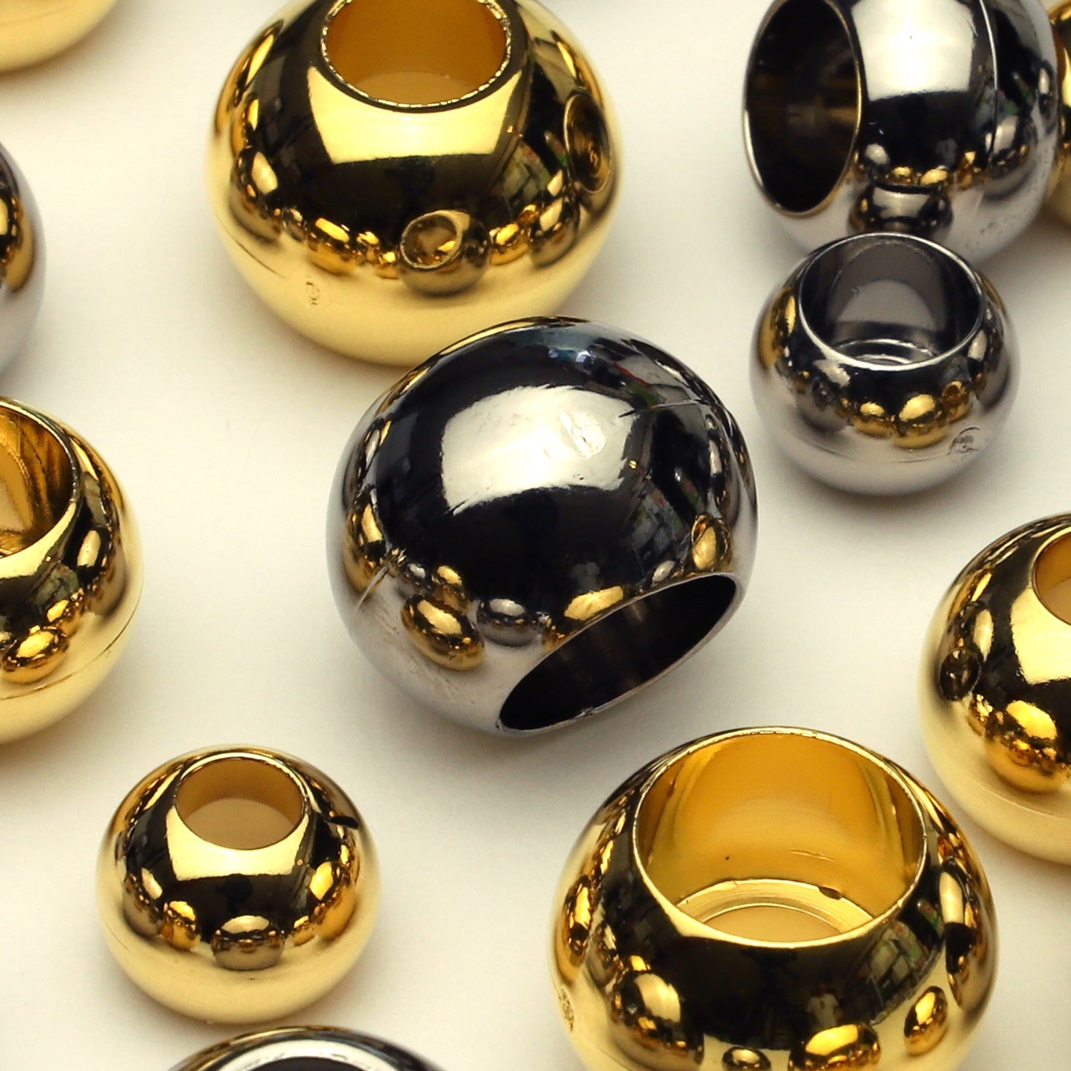 FUJIYAMA RIBBON ABS Cord End approx.11x16mm 2 Pieces