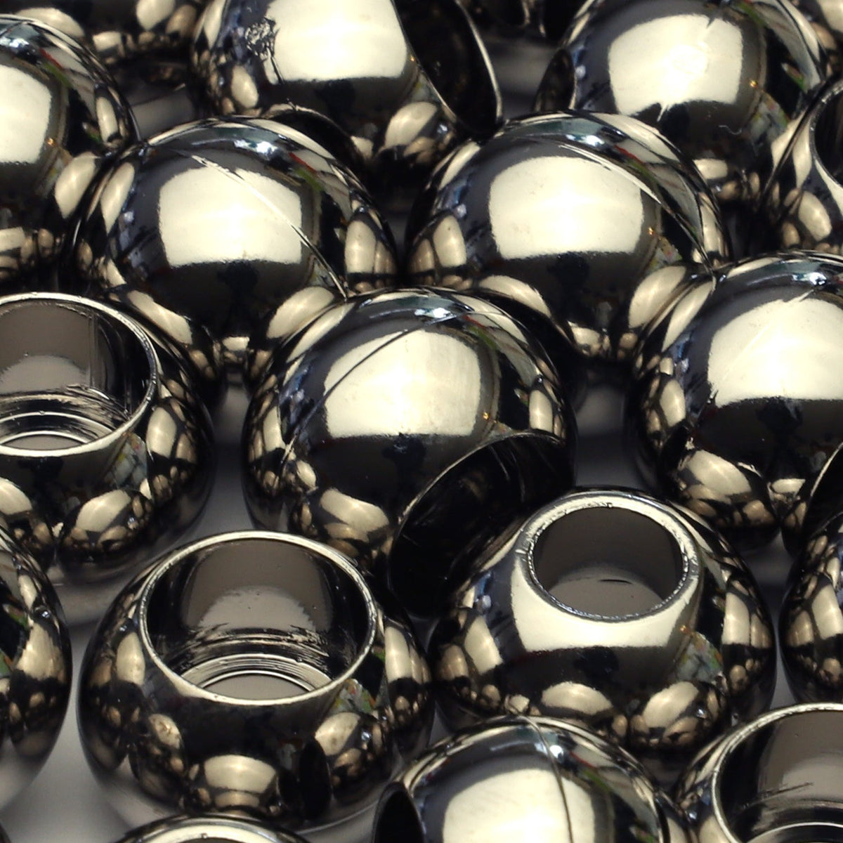 FUJIYAMA RIBBON ABS Cord End approx.11x16mm 2 Pieces Nickel