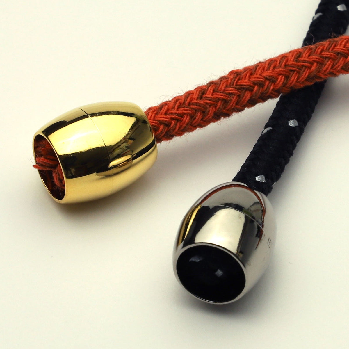 FUJIYAMA RIBBON ABS Cord End approx.16x14mm 2 Pieces