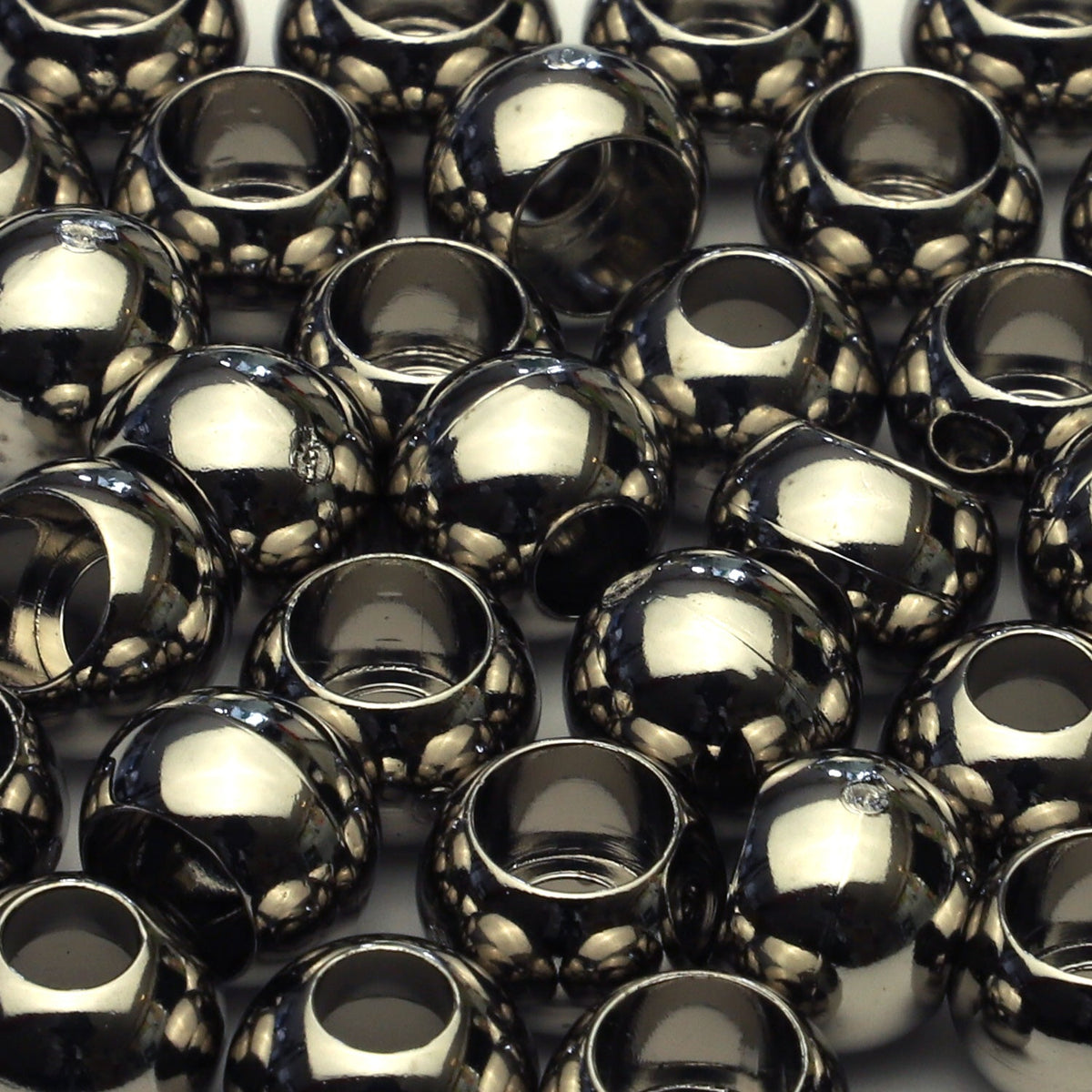 FUJIYAMA RIBBON ABS Cord End approx.8x11mm 2 Pieces Nickel