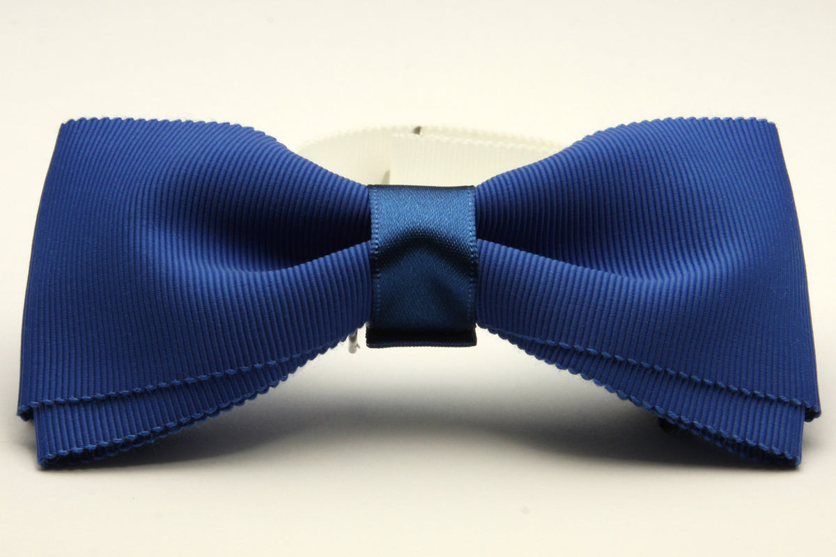 FUJIYAMA RIBBON Grosgrain Bow Tie 12x6cm (4-3/4&quot;x2-3/8&quot;) Blue