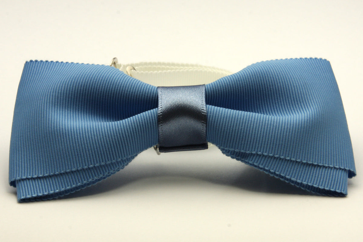FUJIYAMA RIBBON Grosgrain Bow Tie 12x6cm (4-3/4&quot;x2-3/8&quot;) Cerulean Blue