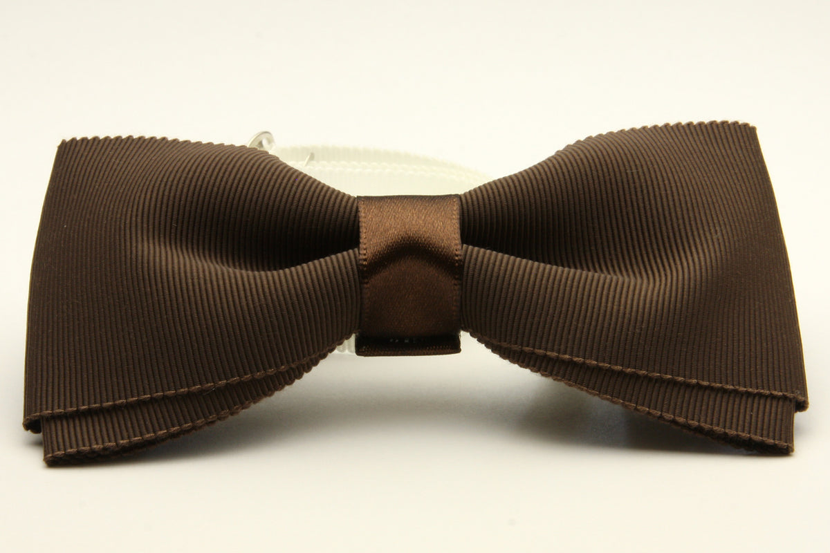FUJIYAMA RIBBON Grosgrain Bow Tie 12x6cm (4-3/4&quot;x2-3/8&quot;) Dark Brown