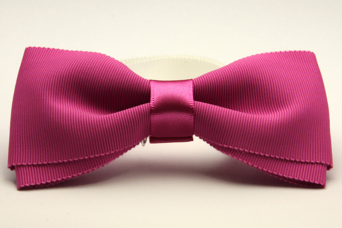 FUJIYAMA RIBBON Grosgrain Bow Tie 12x6cm (4-3/4&quot;x2-3/8&quot;) Fuchsia Pink