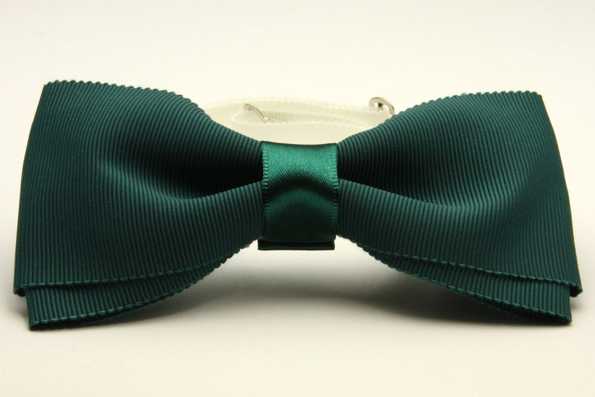 FUJIYAMA RIBBON Grosgrain Bow Tie 12x6cm (4-3/4&quot;x2-3/8&quot;) Peacock Green