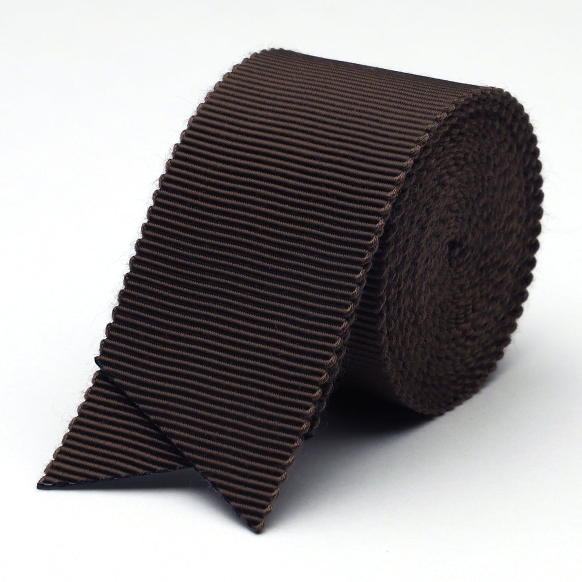 FUJIYAMA RIBBON Grosgrain Ribbon Belt 25mm (1&quot;) 1.8 Meters Cut Dark Brown