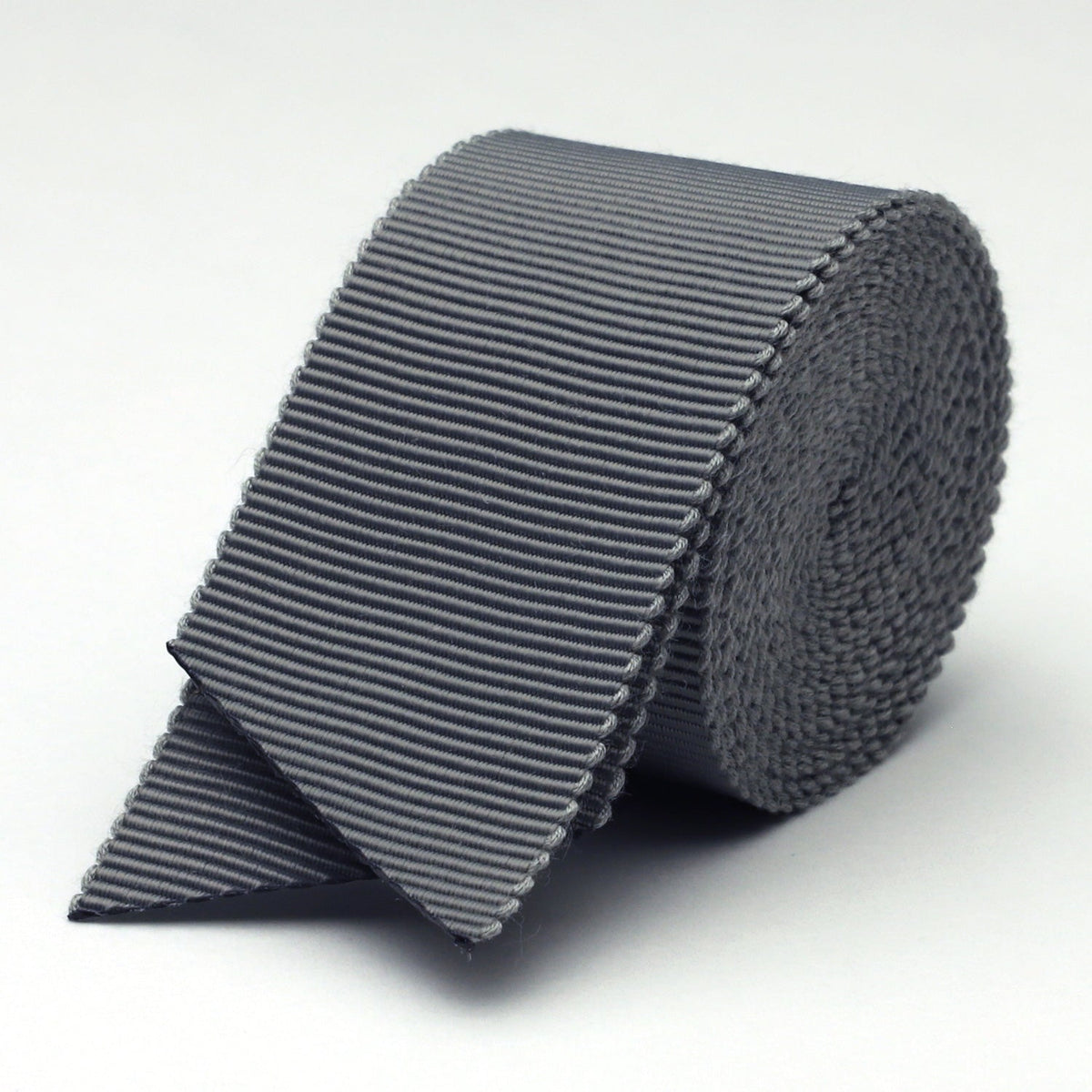 FUJIYAMA RIBBON Grosgrain Ribbon Belt 25mm (1&quot;) 1.8 Meters Cut Gray