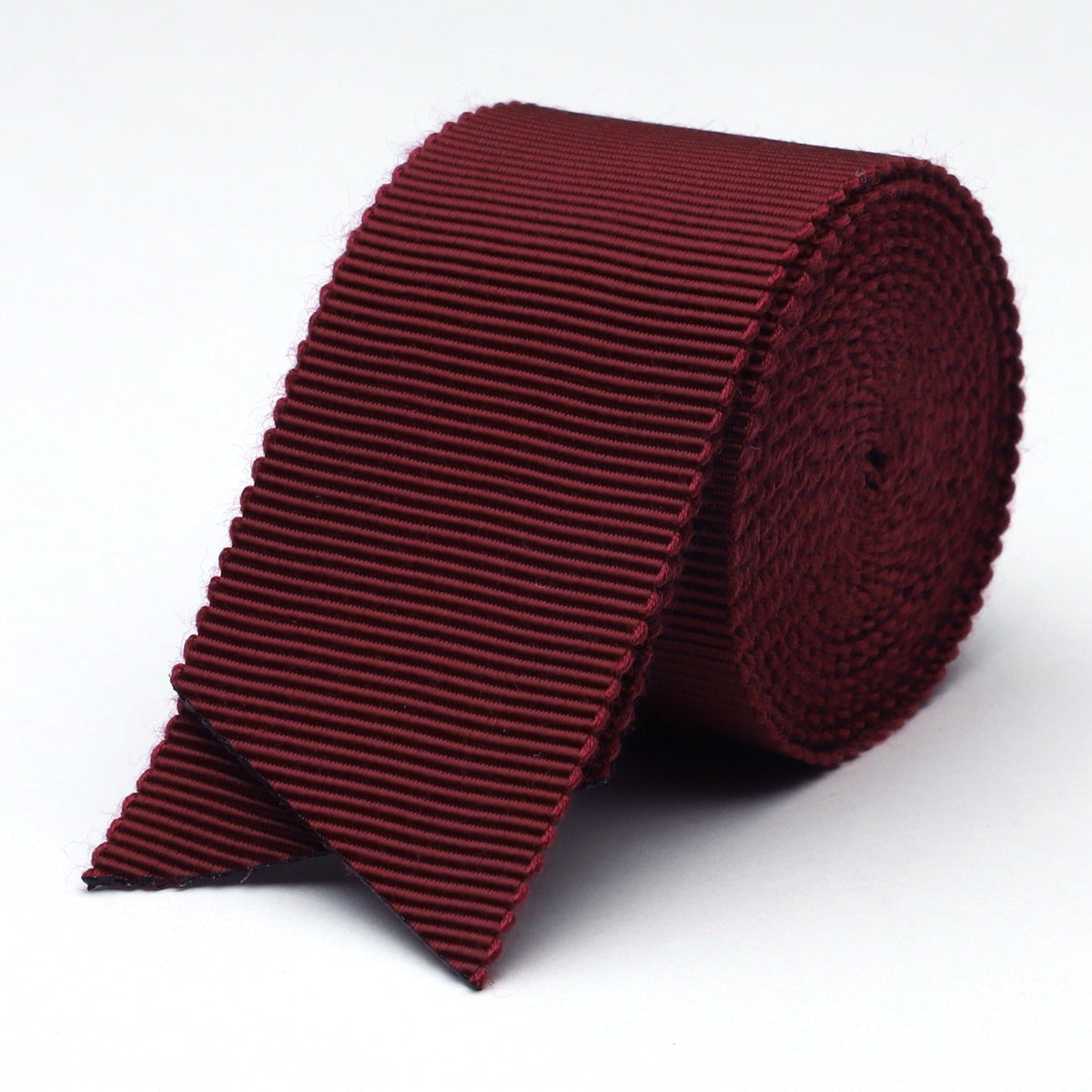 FUJIYAMA RIBBON Grosgrain Ribbon Belt 25mm (1&quot;) 1.8 Meters Cut Wine Red