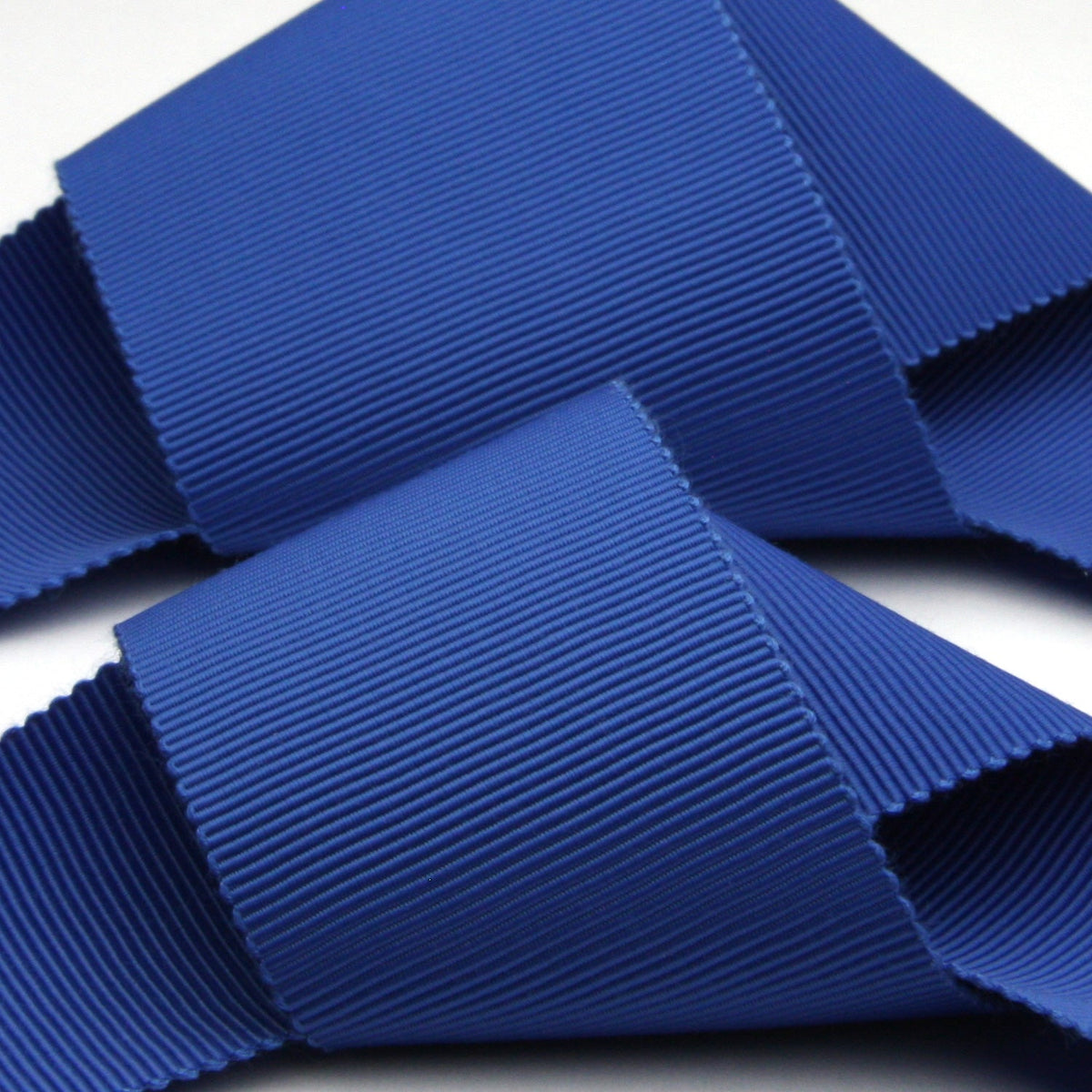 FUJIYAMA RIBBON Grosgrain Sash Belt 36mm (1-7/16&quot;) 2 Meters Cut Blue