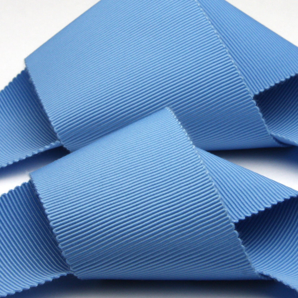 FUJIYAMA RIBBON Grosgrain Sash Belt 36mm (1-7/16&quot;) 2 Meters Cut Cerulean Blue