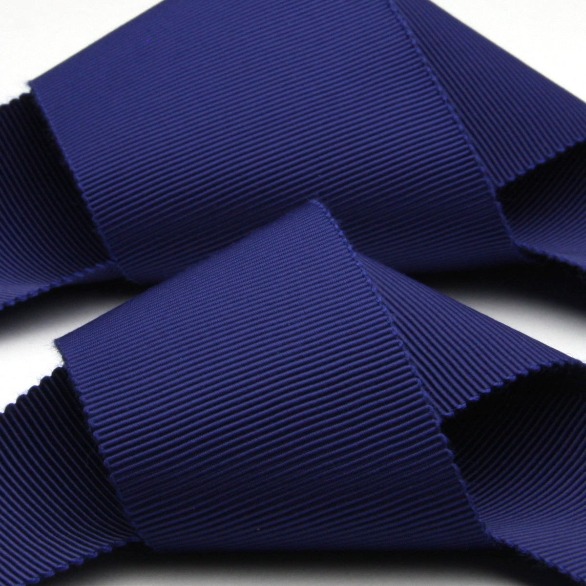 FUJIYAMA RIBBON Grosgrain Sash Belt 36mm (1-7/16&quot;) 2 Meters Cut Dark Blue