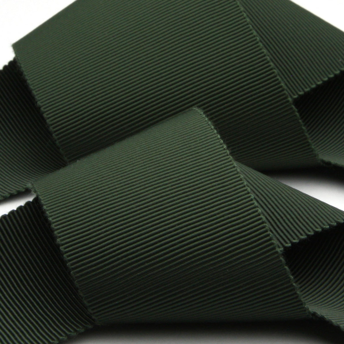 FUJIYAMA RIBBON Grosgrain Sash Belt 36mm (1-7/16&quot;) 2 Meters Cut Dark Green