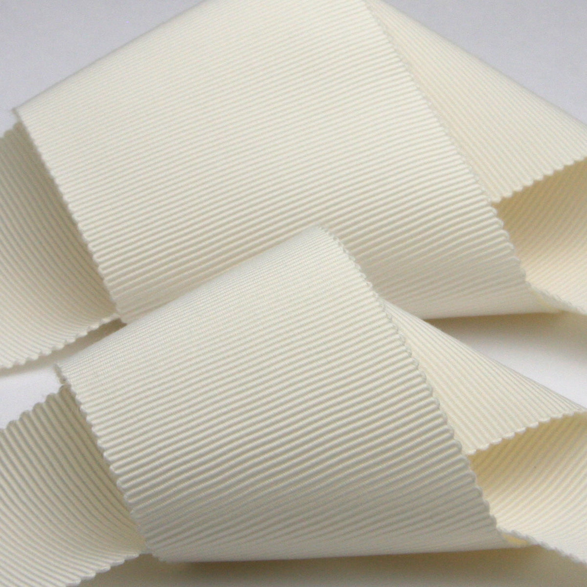 FUJIYAMA RIBBON Grosgrain Sash Belt 36mm (1-7/16&quot;) 2 Meters Cut Milky White
