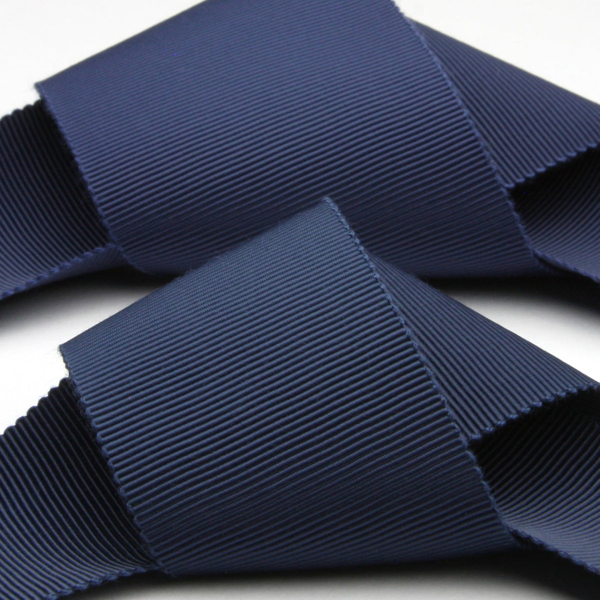 FUJIYAMA RIBBON Grosgrain Sash Belt 36mm (1-7/16&quot;) 2 Meters Cut Navy Blue