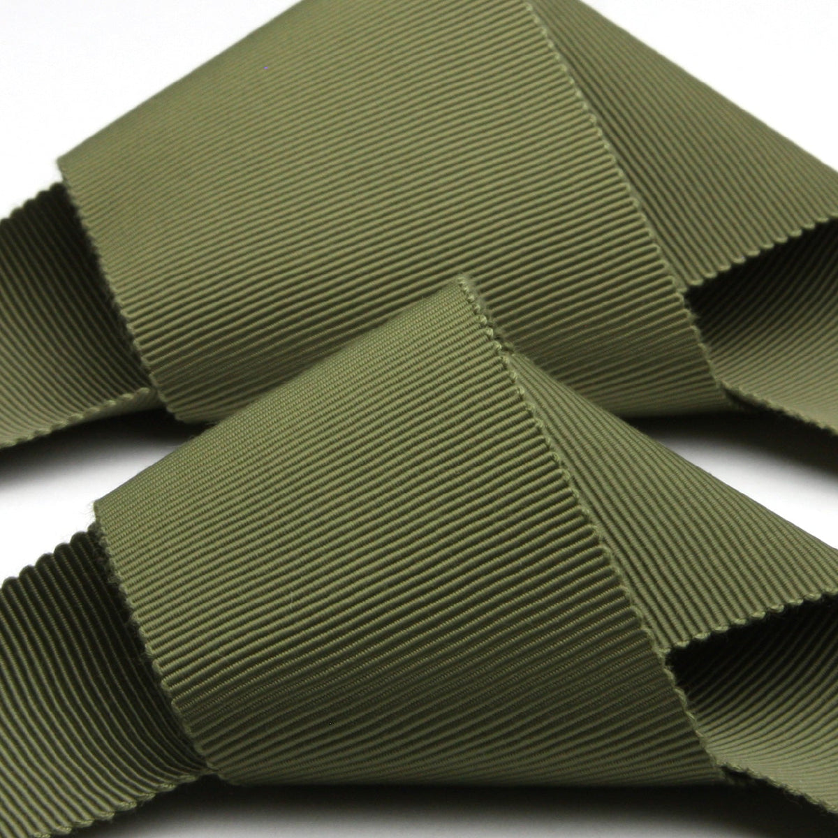 FUJIYAMA RIBBON Grosgrain Sash Belt 36mm (1-7/16&quot;) 2 Meters Cut Olive Green