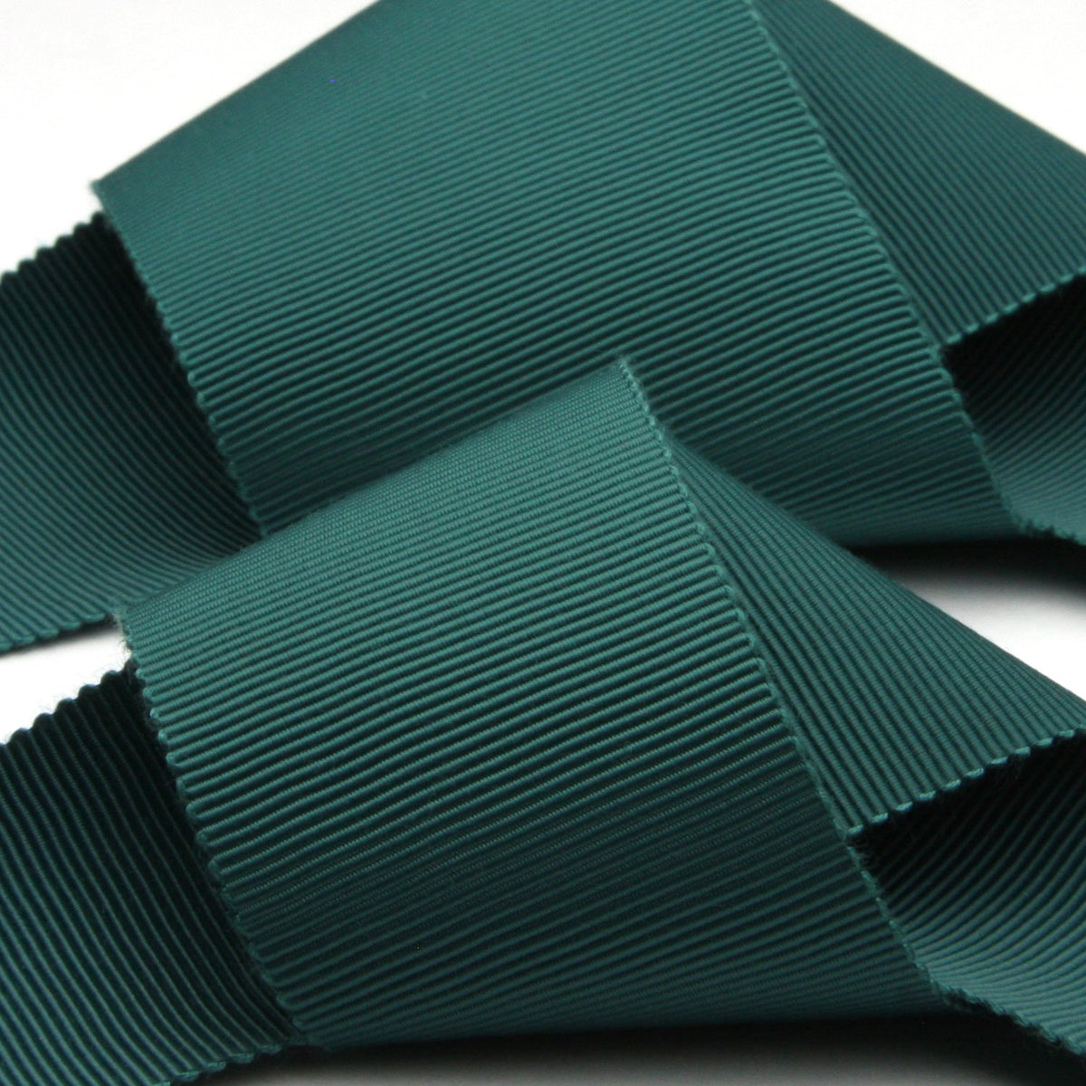FUJIYAMA RIBBON Grosgrain Sash Belt 36mm (1-7/16&quot;) 2 Meters Cut Peacock Green