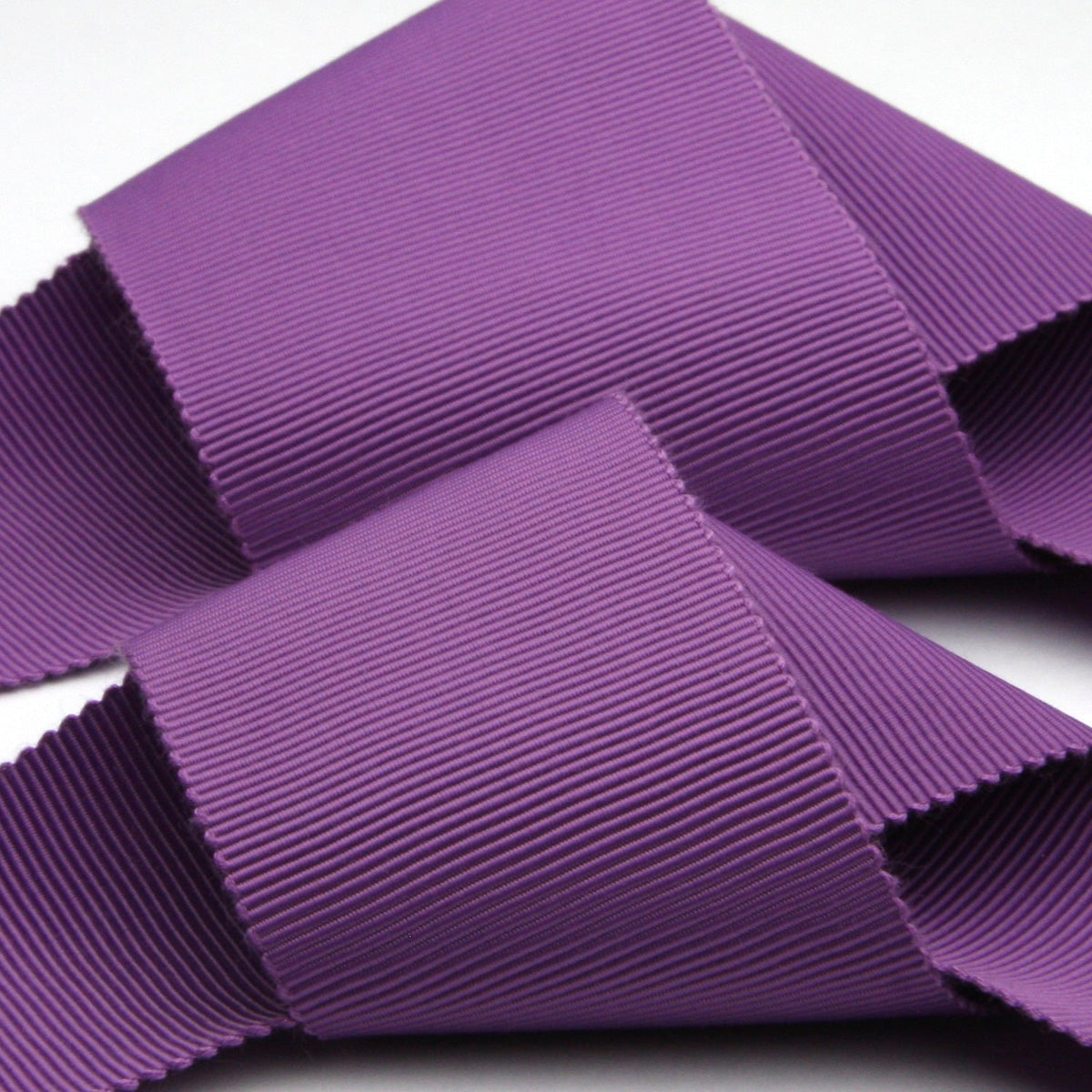 FUJIYAMA RIBBON Grosgrain Sash Belt 36mm (1-7/16&quot;) 2 Meters Cut Purple