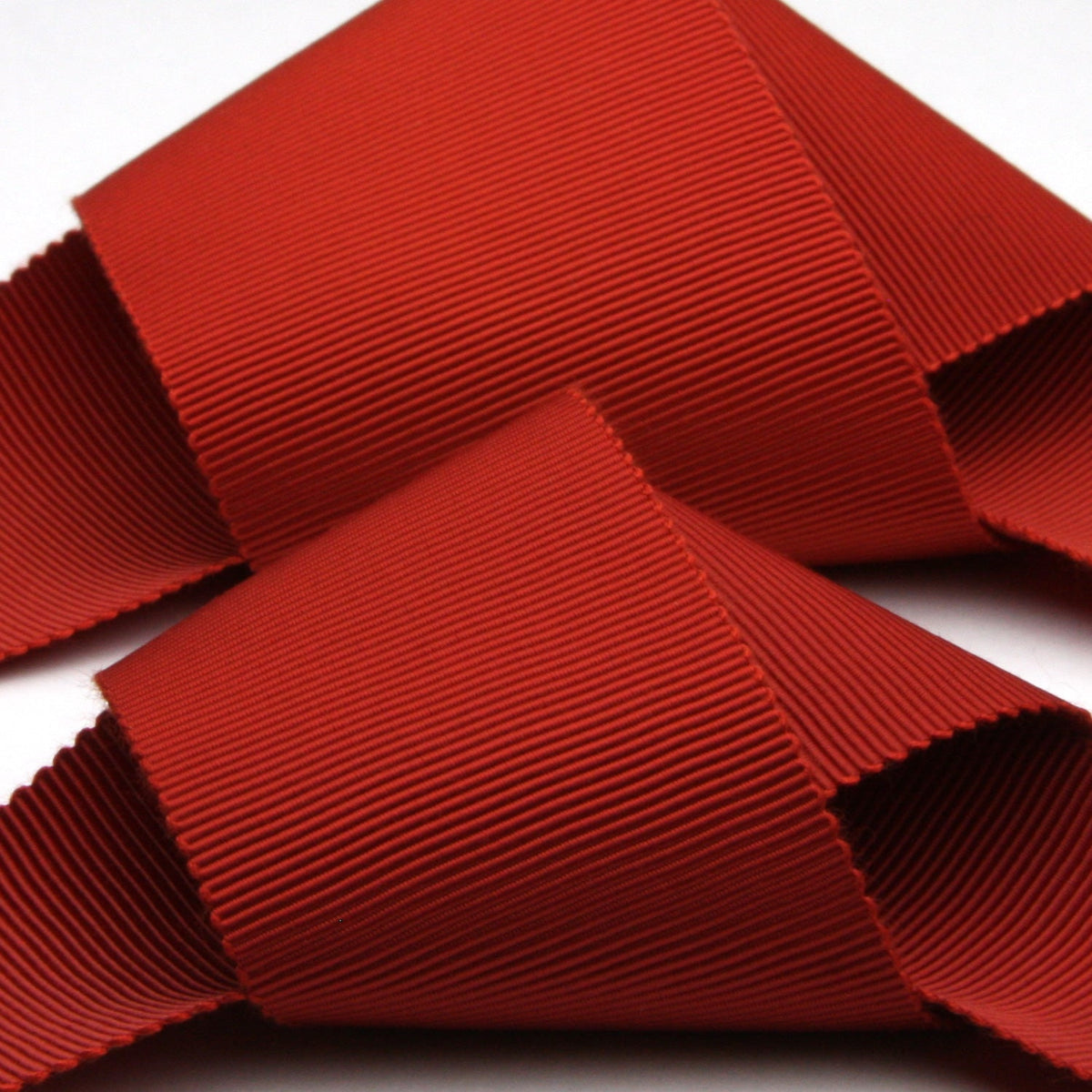 FUJIYAMA RIBBON Grosgrain Sash Belt 36mm (1-7/16&quot;) 2 Meters Cut Red Brown