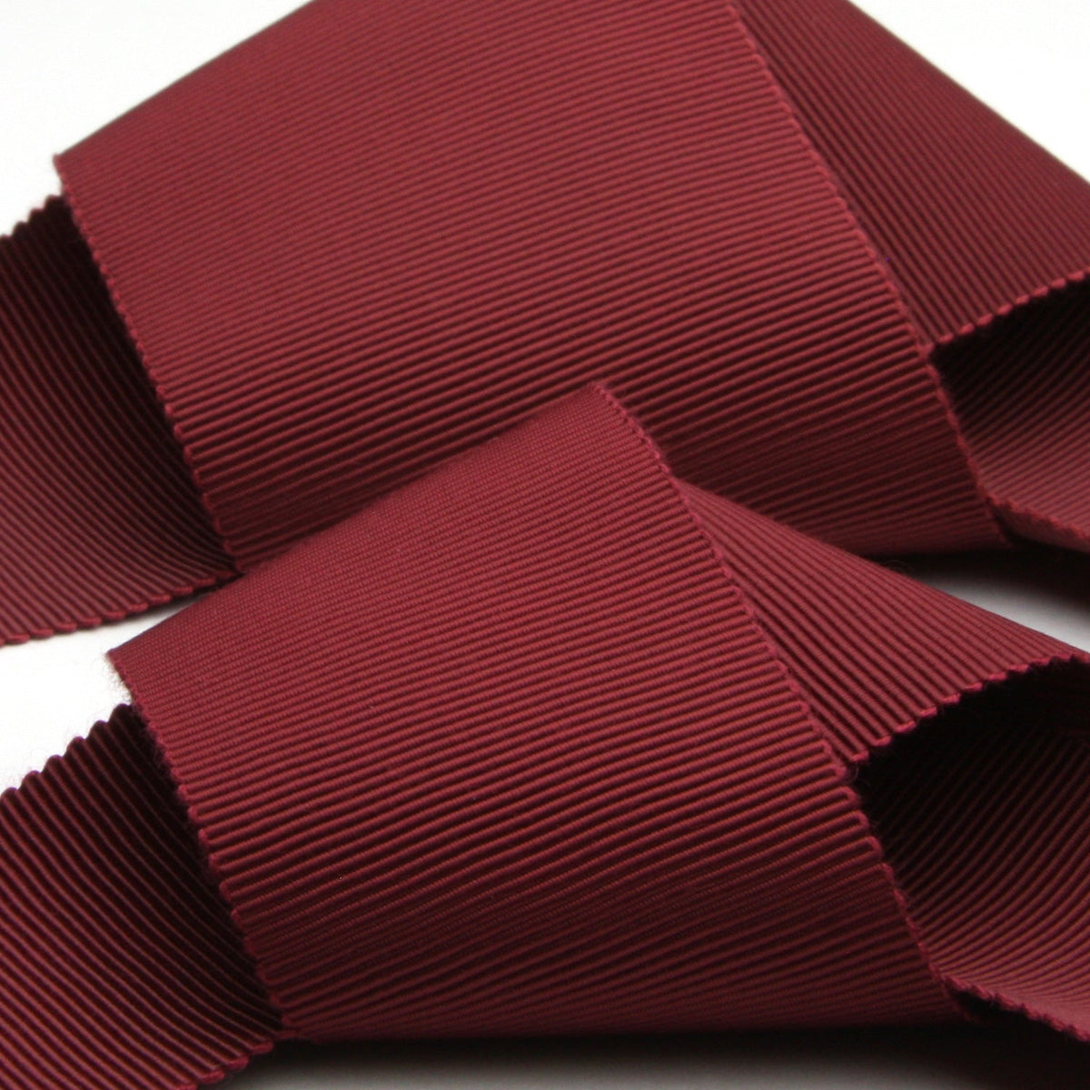 FUJIYAMA RIBBON Grosgrain Sash Belt 36mm (1-7/16&quot;) 2 Meters Cut Wine Red