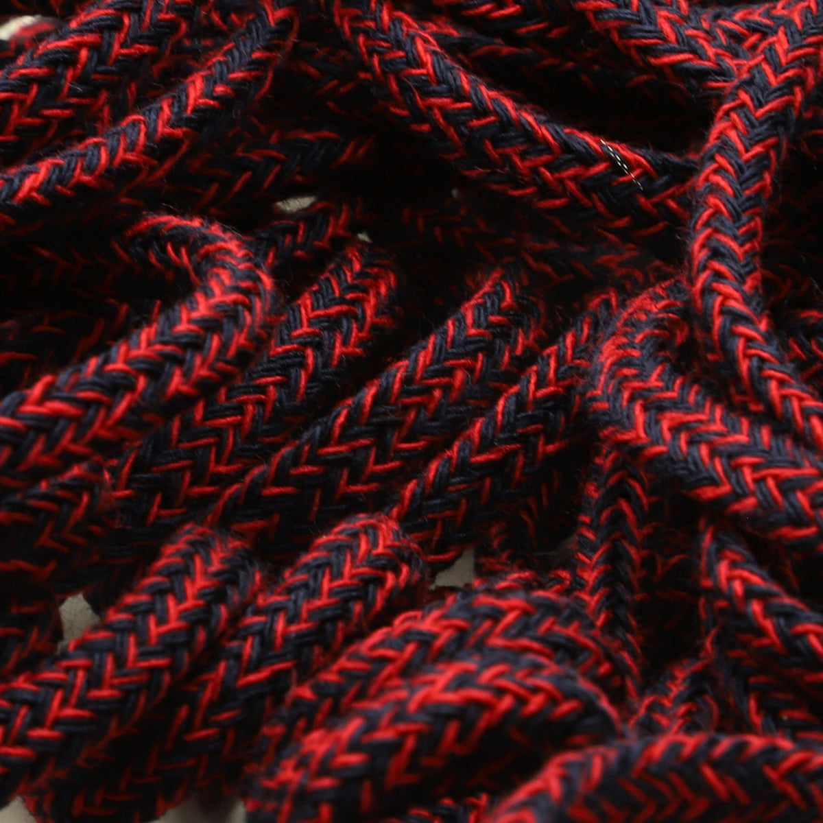 FUJIYAMA RIBBON [Sample] Color Mix Spindle Cord approx.5mm (3/16&quot;) 2.5 Meters Cut Navy Blue / Red