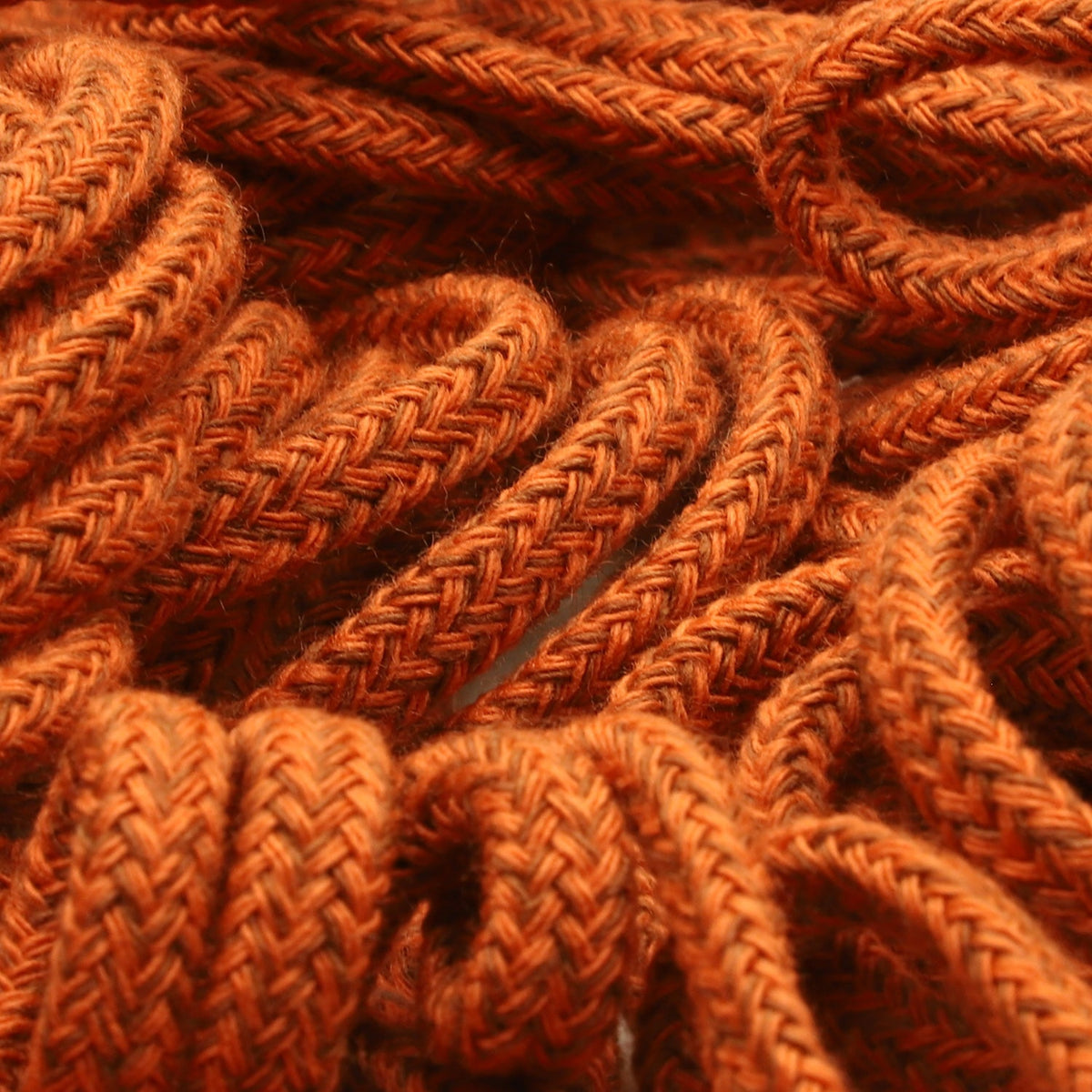 FUJIYAMA RIBBON [Sample] Color Mix Spindle Cord approx.5mm (3/16&quot;) 2.5 Meters Cut Orange / Brown