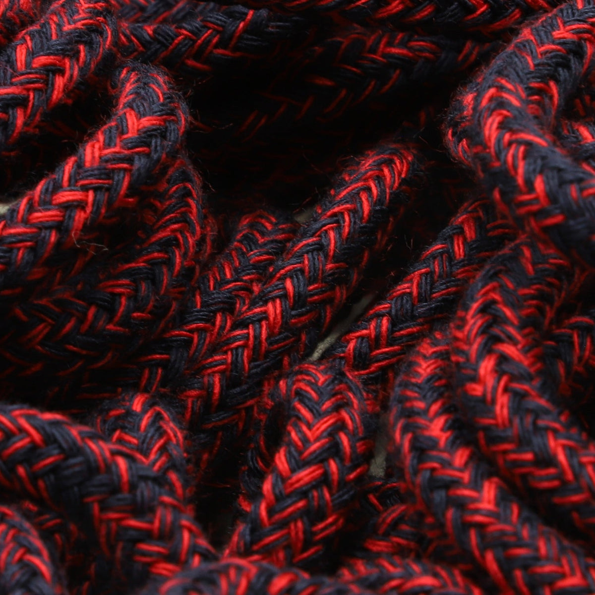 FUJIYAMA RIBBON [Sample] Color Mix Spindle Cord approx.7mm (9/32&quot;) 2.5 Meters Cut Navy Blue / Red