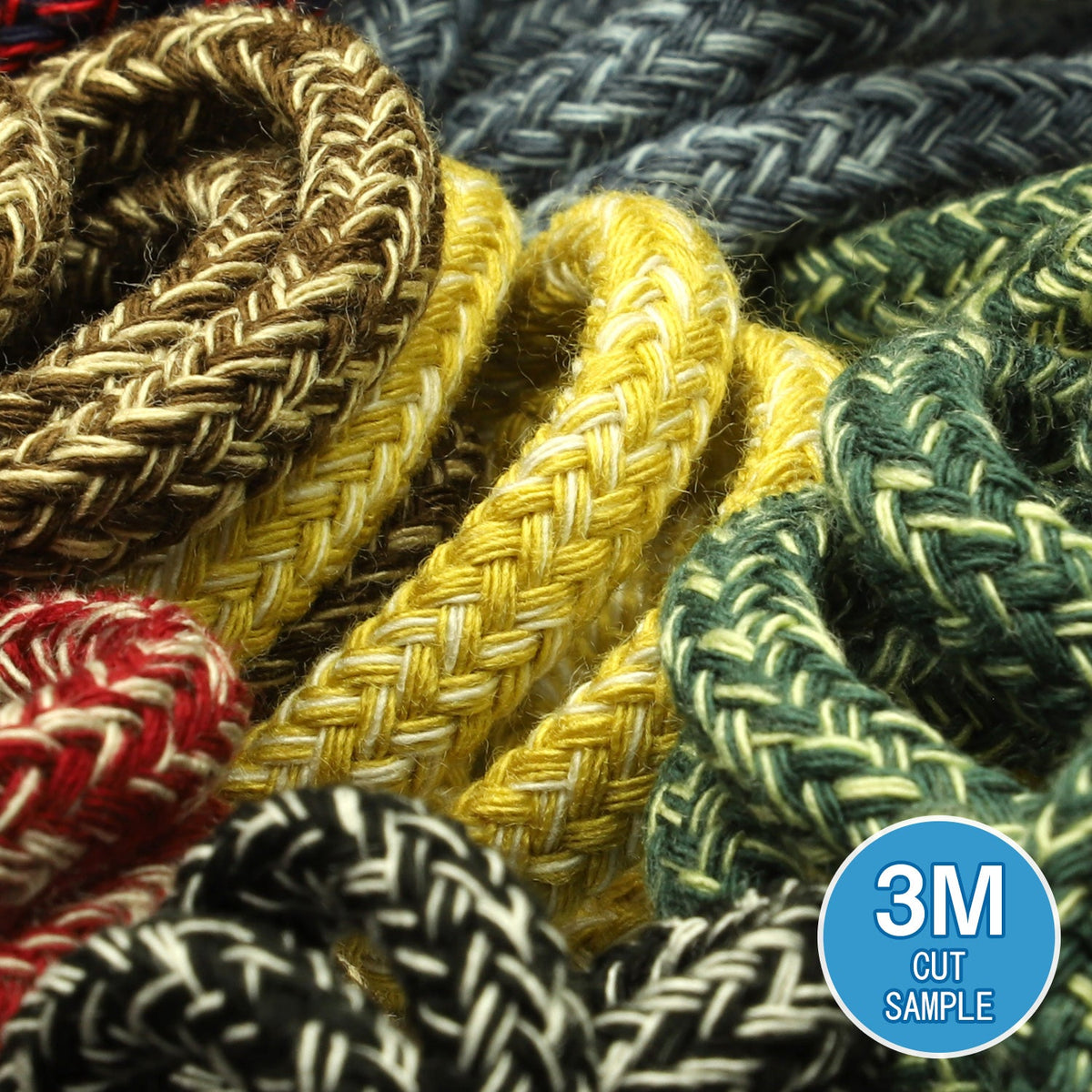 FUJIYAMA RIBBON [Sample] Color Mix Spindle Cord approx.7mm (9/32") 3 Meters Cut