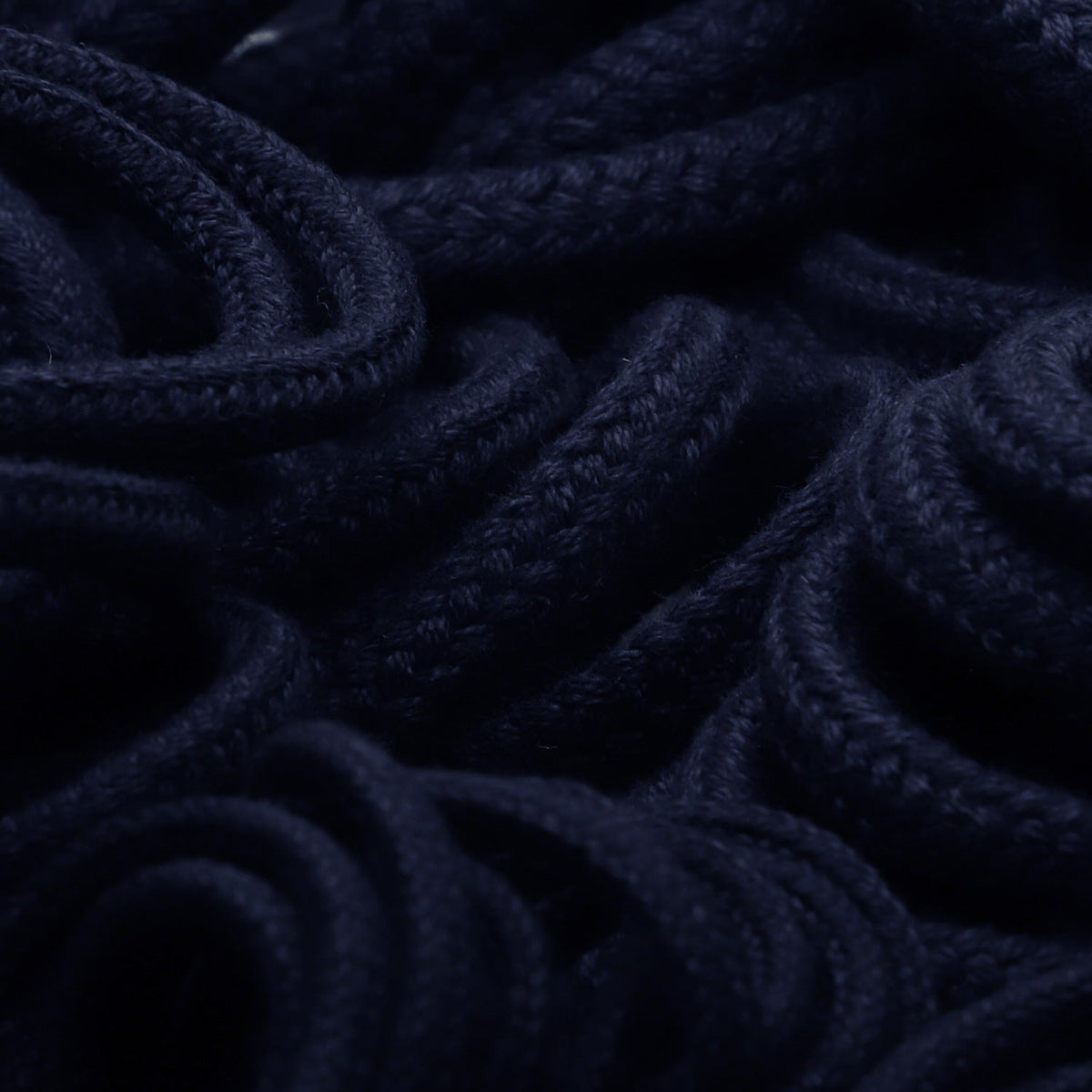 FUJIYAMA RIBBON [Sample] Cotton Spindle Cord approx.2mm (5/64&quot;) 2.5 Meters Cut Navy Blue