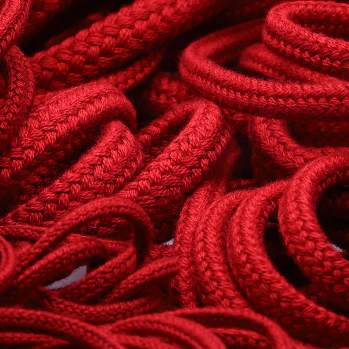 FUJIYAMA RIBBON [Sample] Cotton Spindle Cord approx.2mm (5/64&quot;) 2.5 Meters Cut Red