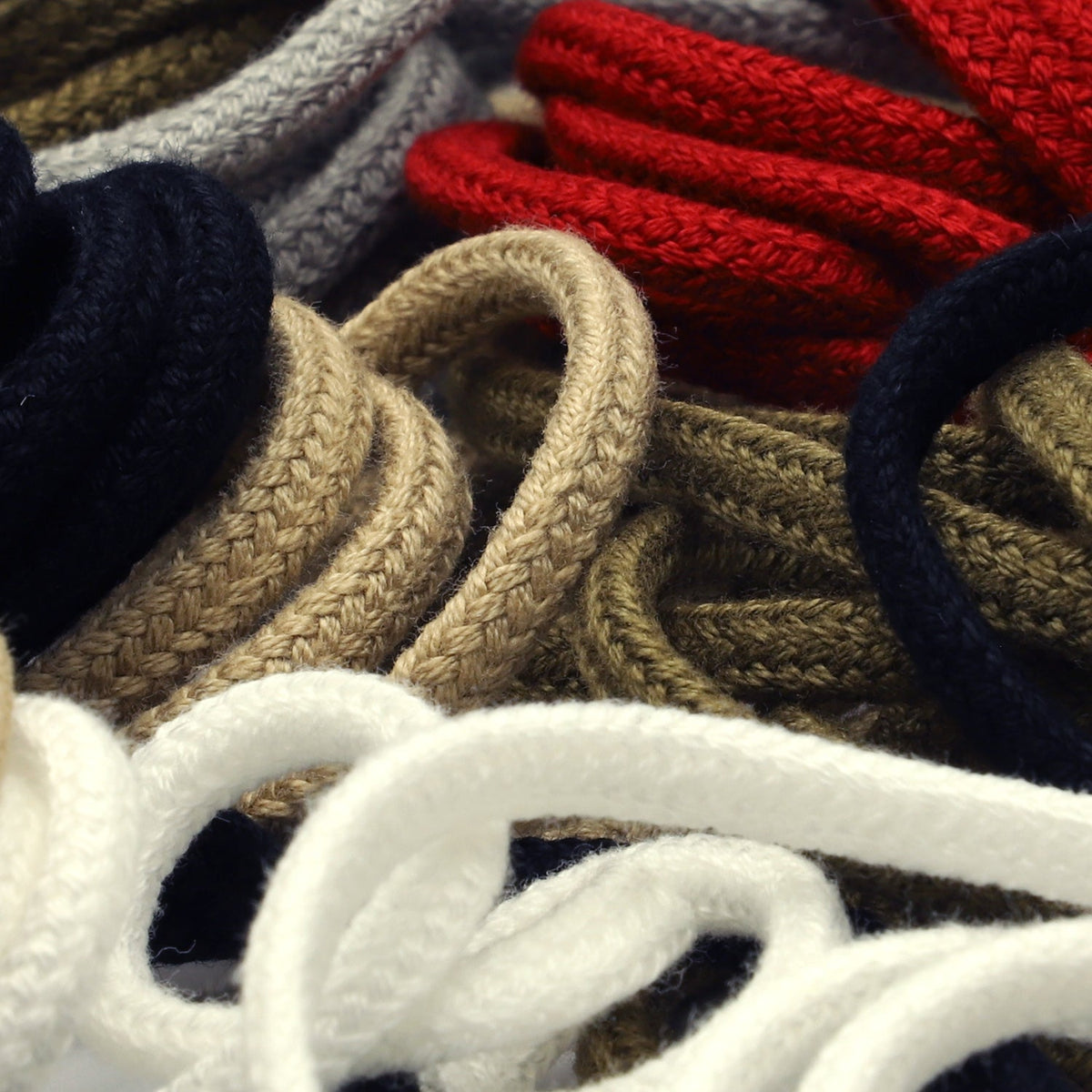 FUJIYAMA RIBBON [Sample] Cotton Spindle Cord approx.4mm (5/32&quot;) 2.5 Meters Cut