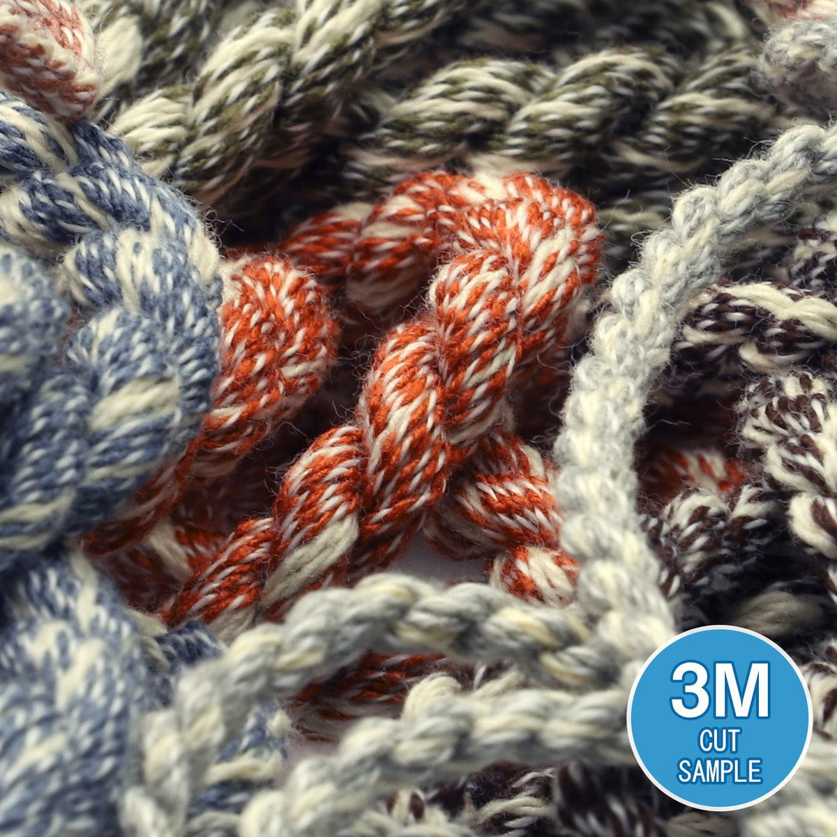 FUJIYAMA RIBBON [Sample] Melange Twist Cord approx. 3.5mm (9/64&quot;) 3 Meters Cut