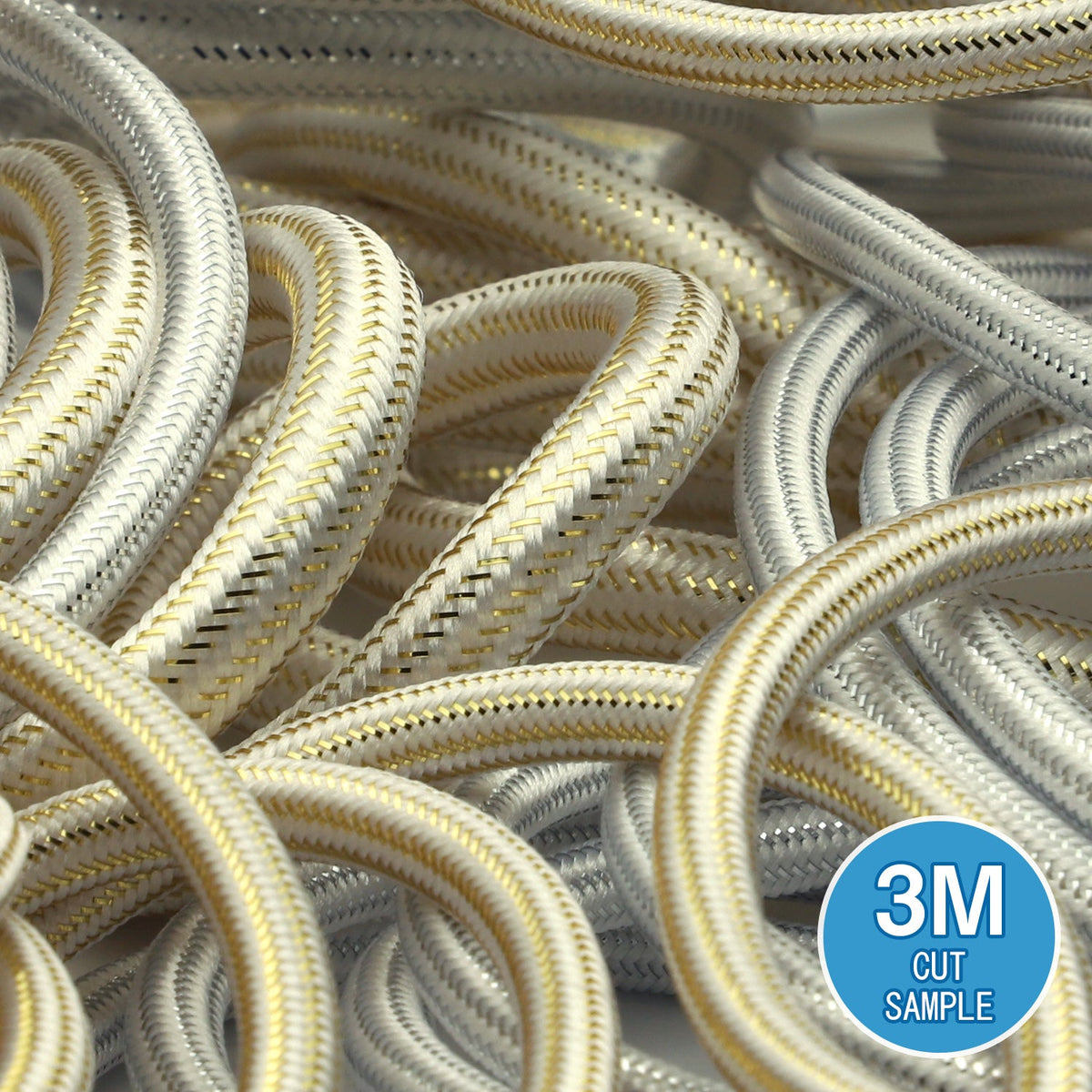 FUJIYAMA RIBBON [Sample] Metallic Cord approx. 4mm (5/32") 3 Meters Cut