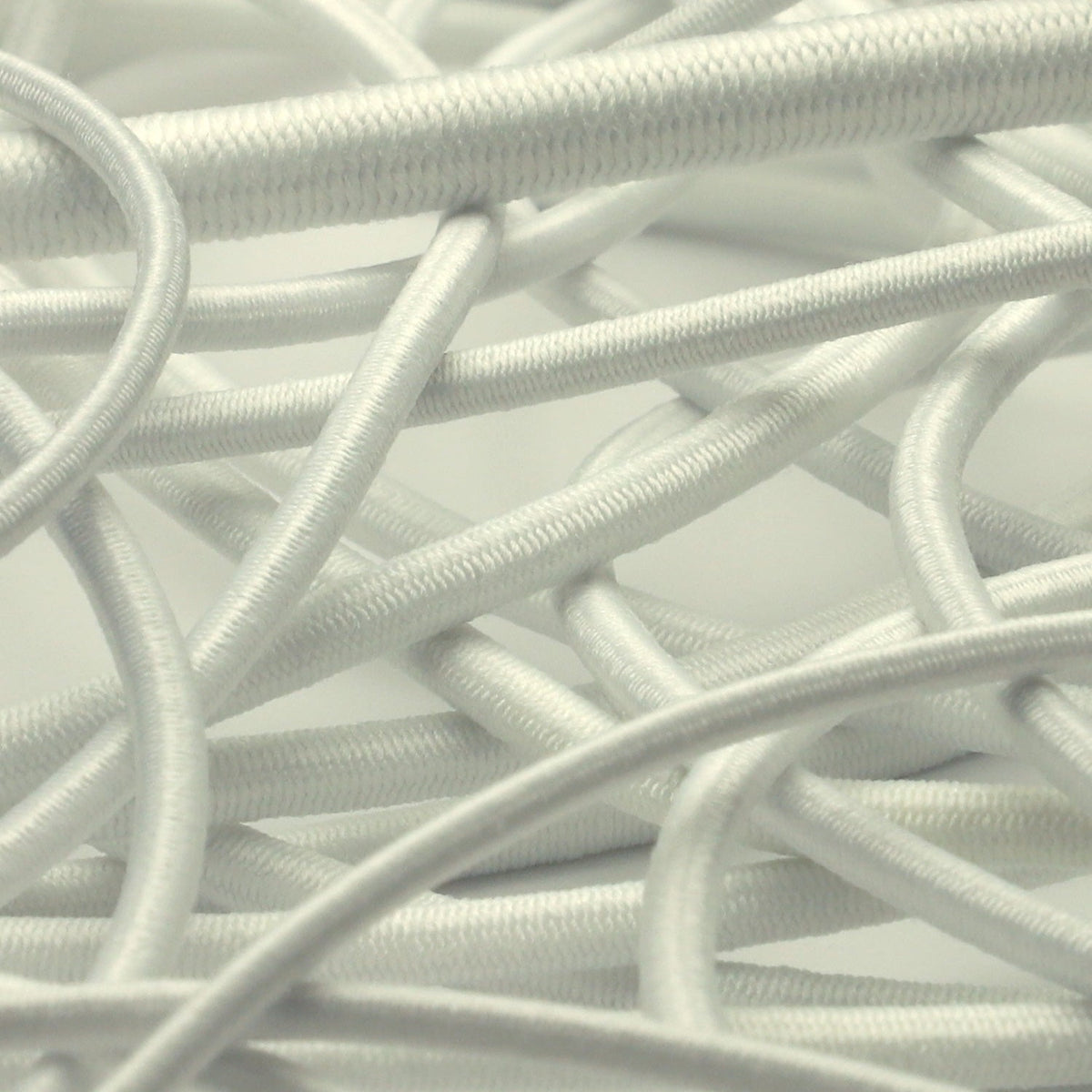 FUJIYAMA RIBBON [Sample] Recycled Polyester Elastic Cord 2mm (5/64") 3 Meters Cut Milky White