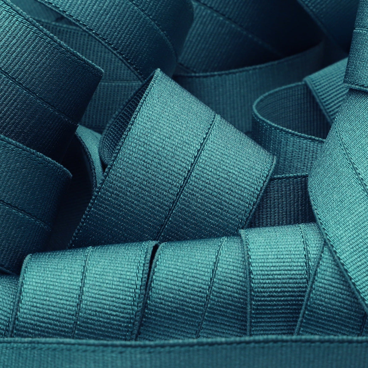 FUJIYAMA RIBBON [Sample] Recycled Polyester Grosgrain Stretch Binder Tape 9x9mm (23/32&quot;) 3 Meters Cut Dark Green