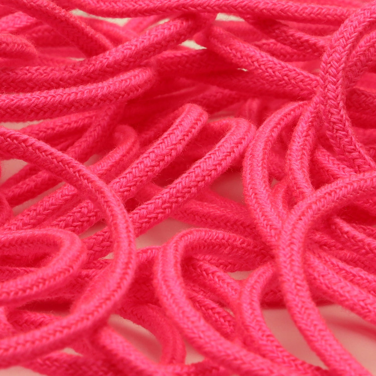 FUJIYAMA RIBBON [Sample] Spindle Cord approx.3.5mm (9/64&quot;) 2.5 Meters Cut Fluorescence Pink
