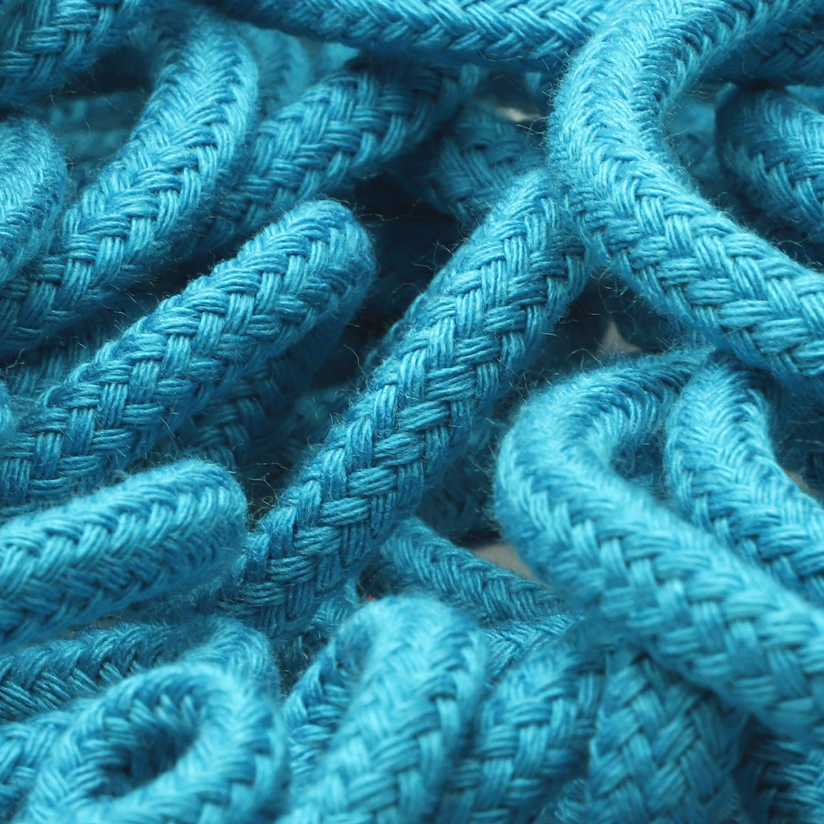 FUJIYAMA RIBBON [Sample] Spindle Cord approx.7mm (9/32&quot;) 2.5 Meters Cut Fluorescence Blue