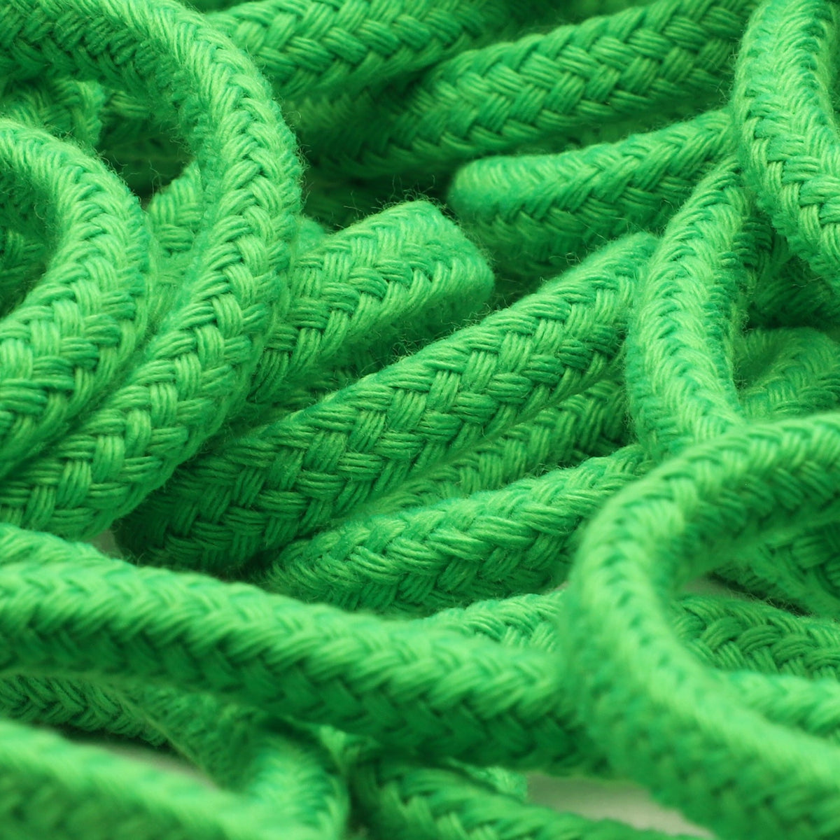 FUJIYAMA RIBBON [Sample] Spindle Cord approx.7mm (9/32&quot;) 2.5 Meters Cut Fluorescence Green