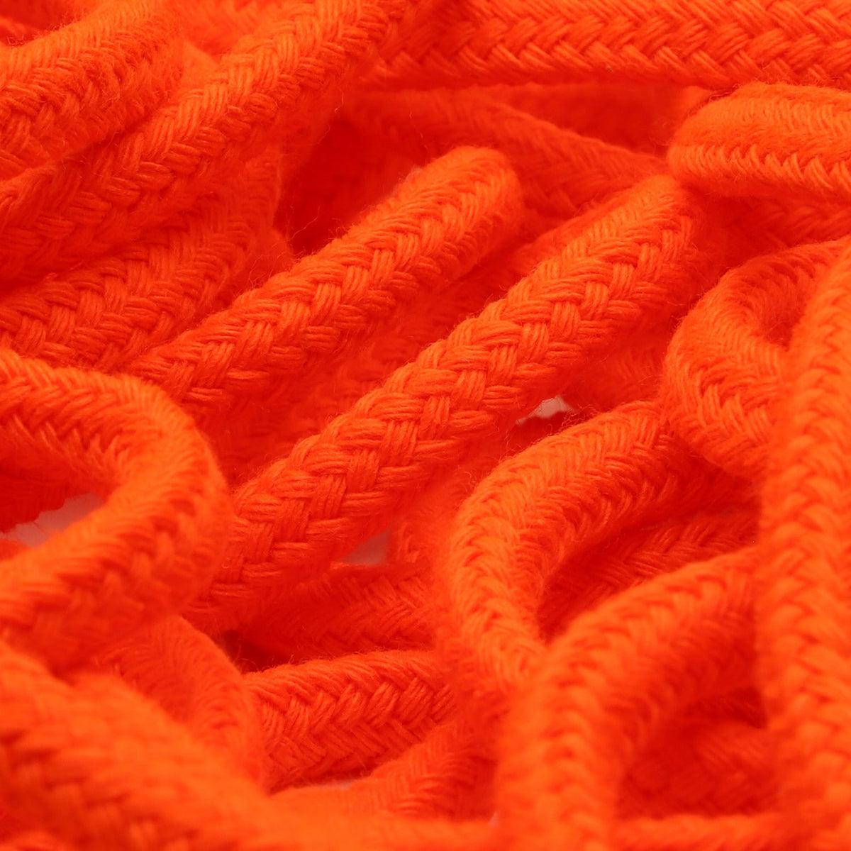 FUJIYAMA RIBBON [Sample] Spindle Cord approx.7mm (9/32&quot;) 2.5 Meters Cut Fluorescence Orange