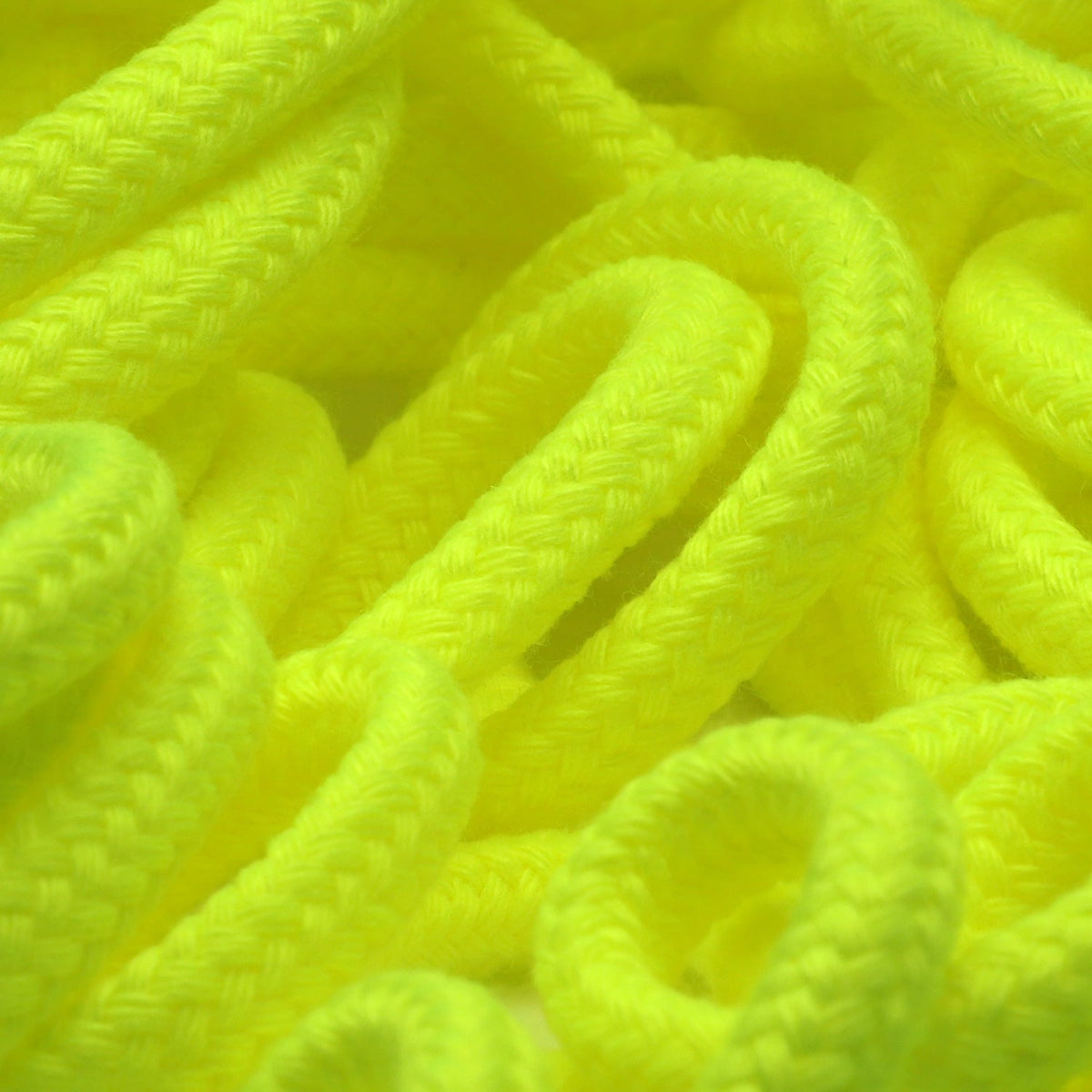 FUJIYAMA RIBBON [Sample] Spindle Cord approx.7mm (9/32&quot;) 2.5 Meters Cut Fluorescence Yellow
