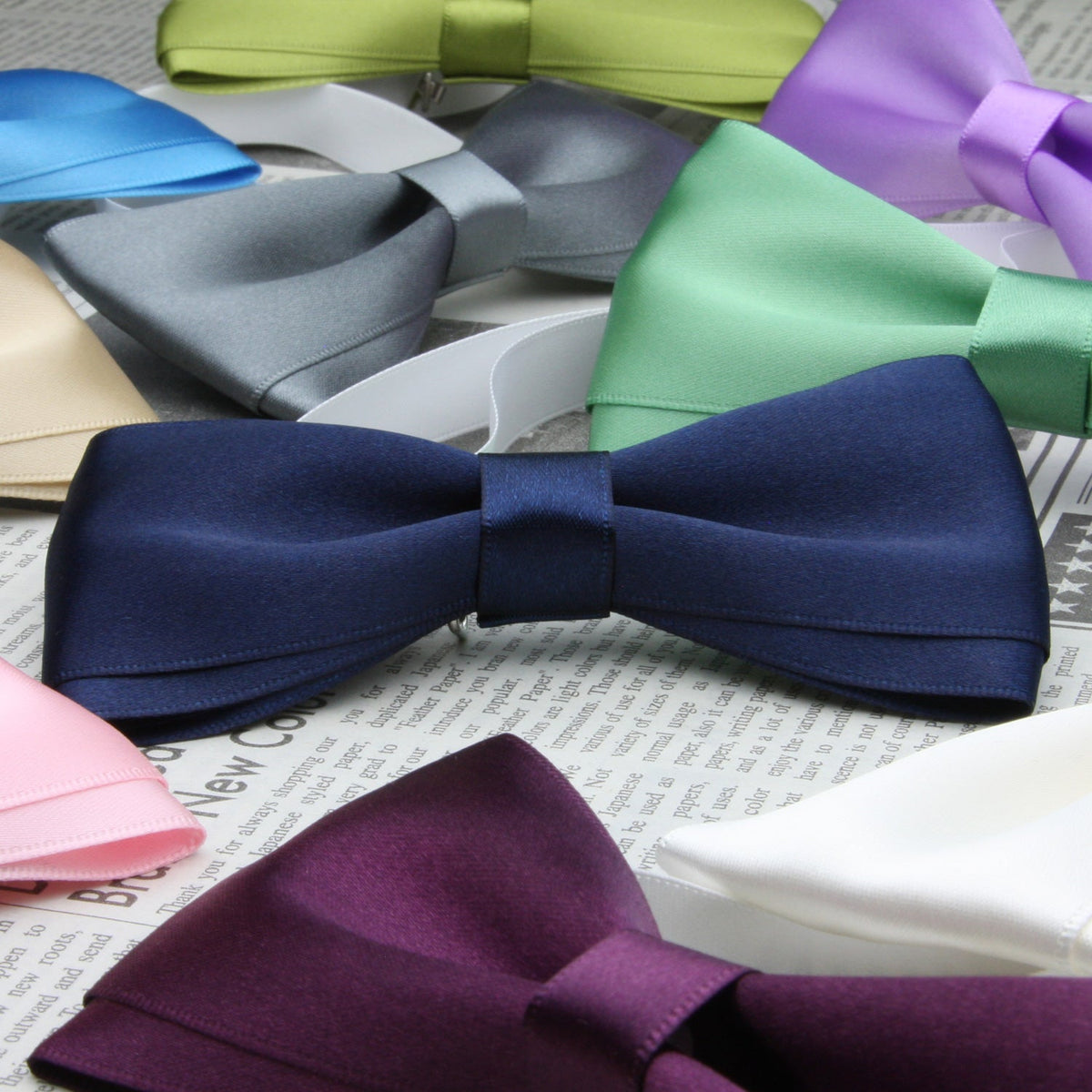 FUJIYAMA RIBBON Satin Bow Tie 12x6cm (4-3/4&quot;x2-3/8&quot;)