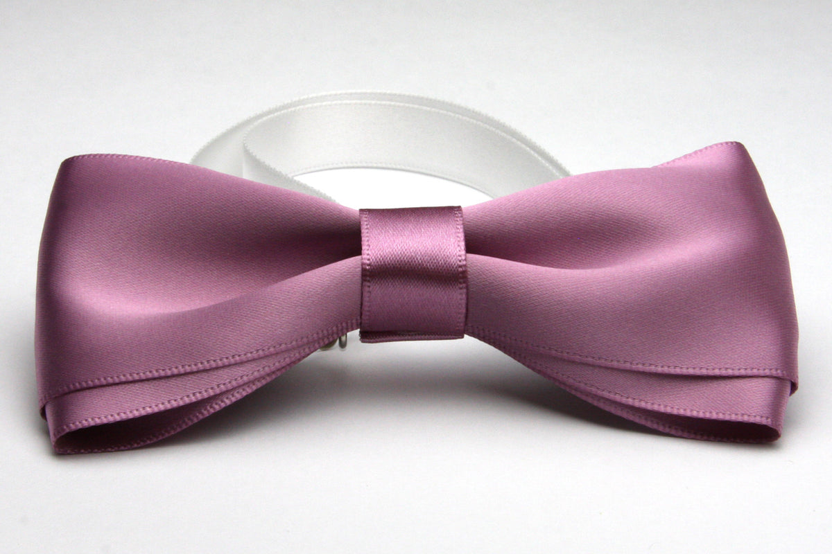 FUJIYAMA RIBBON Satin Bow Tie 12x6cm (4-3/4&quot;x2-3/8&quot;) Light Purple