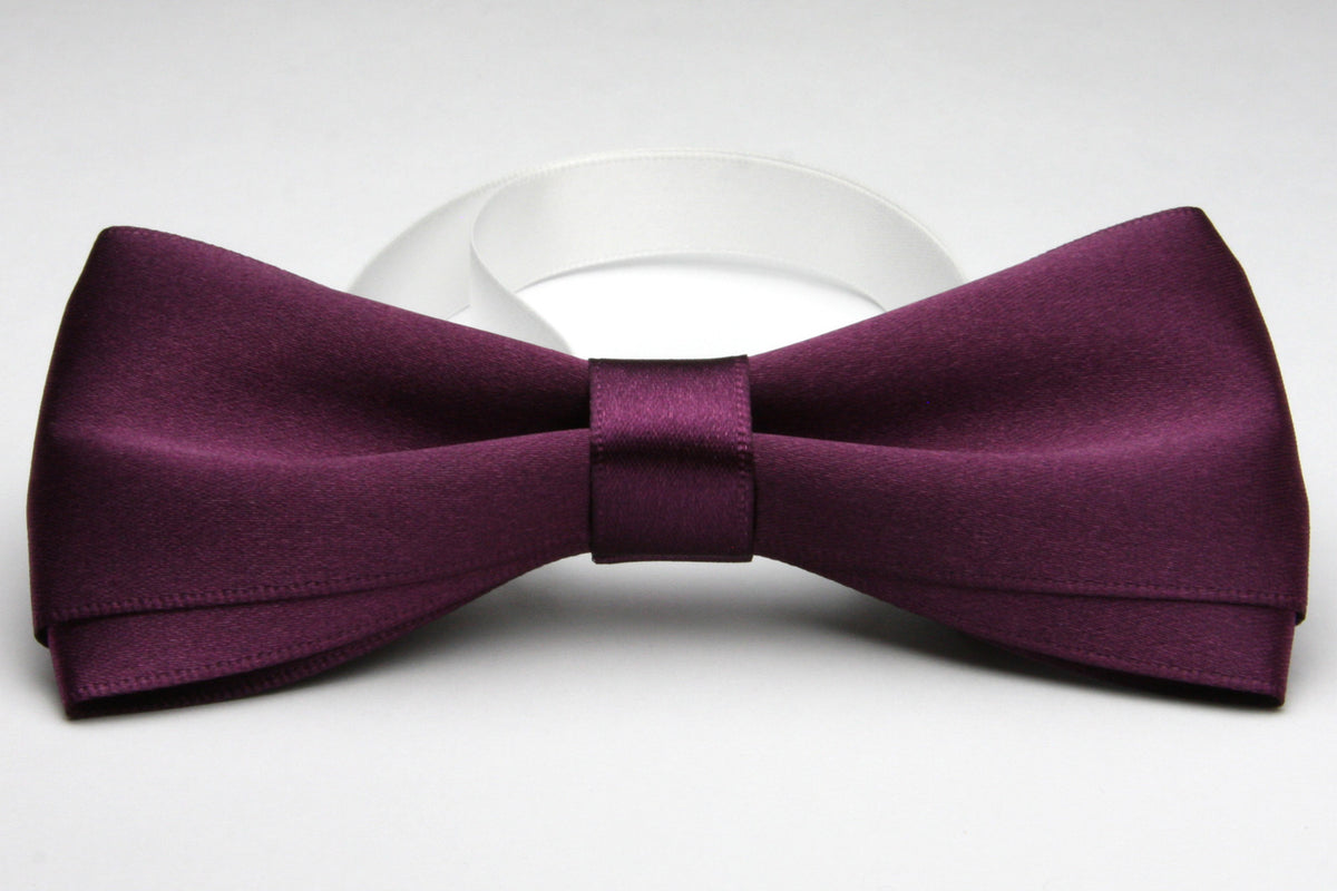 FUJIYAMA RIBBON Satin Bow Tie 12x6cm (4-3/4&quot;x2-3/8&quot;) Raspberry