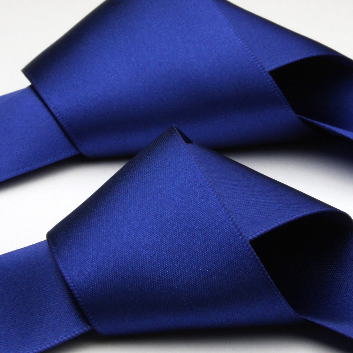 FUJIYAMA RIBBON Satin Sash Belt 36mm (1-7/16&quot;) 2 Meters Cut Dark Blue