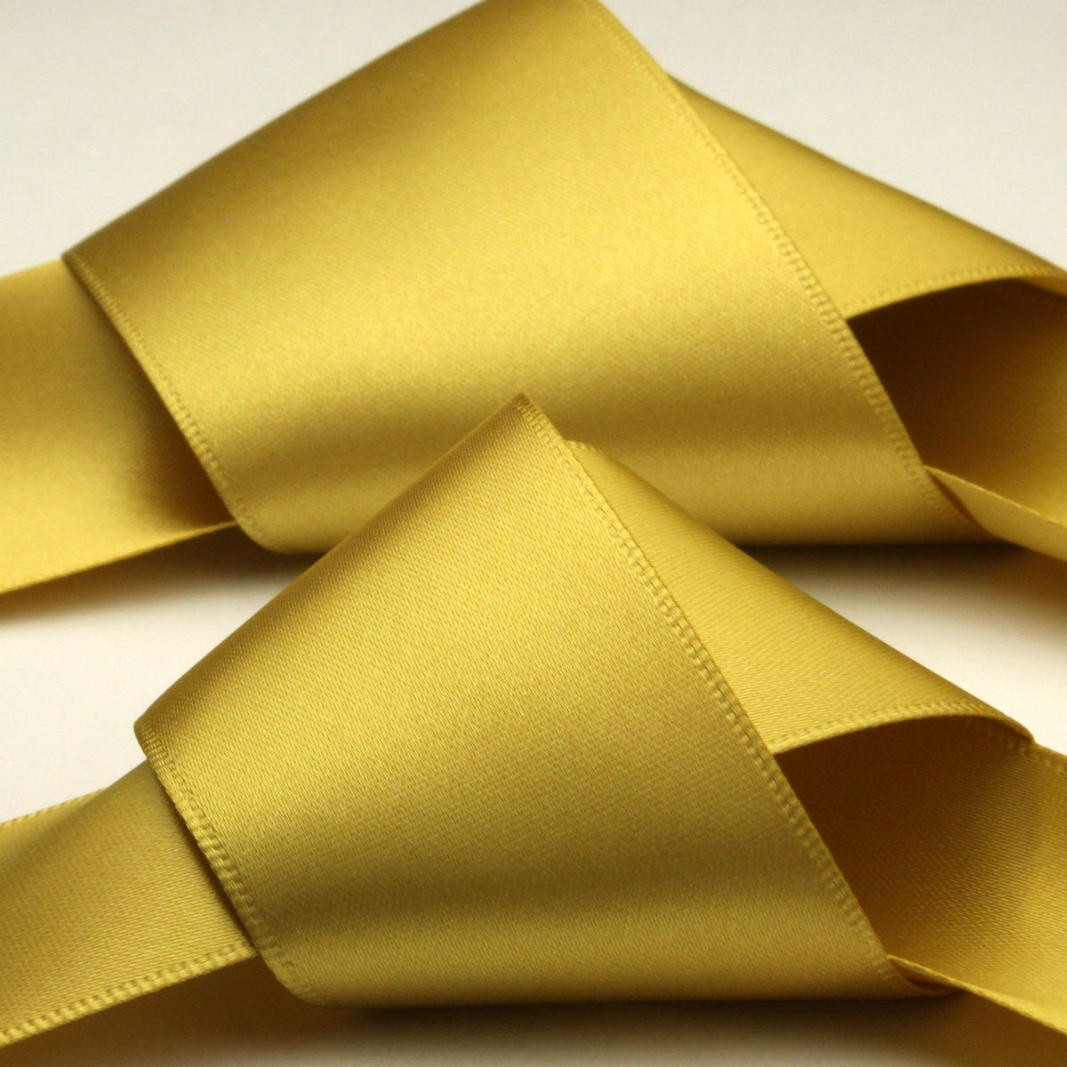FUJIYAMA RIBBON Satin Sash Belt 36mm (1-7/16&quot;) 2 Meters Cut Gold