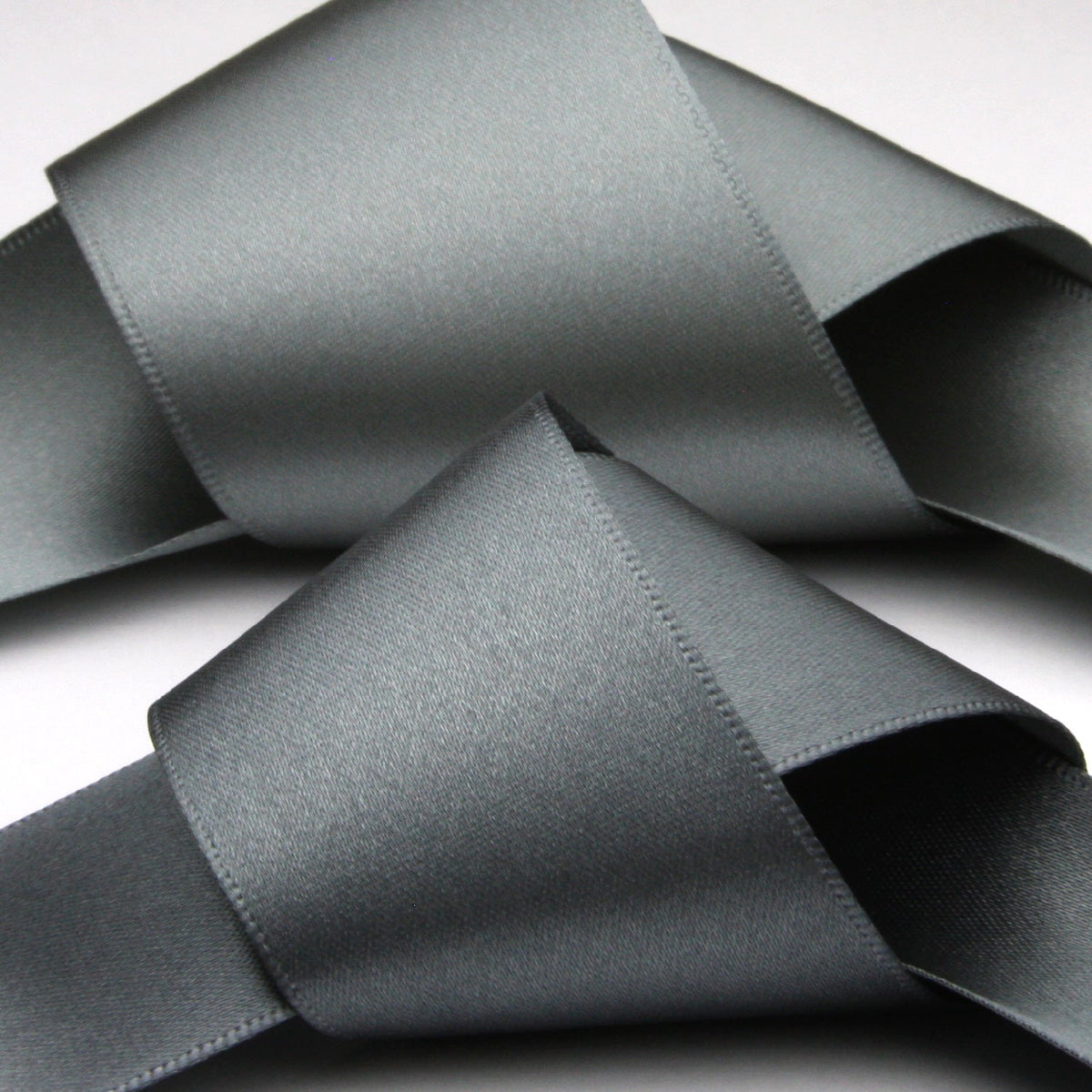 FUJIYAMA RIBBON Satin Sash Belt 36mm (1-7/16&quot;) 2 Meters Cut Gray