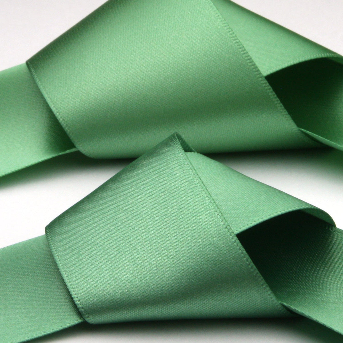 FUJIYAMA RIBBON Satin Sash Belt 36mm (1-7/16&quot;) 2 Meters Cut Jade Green