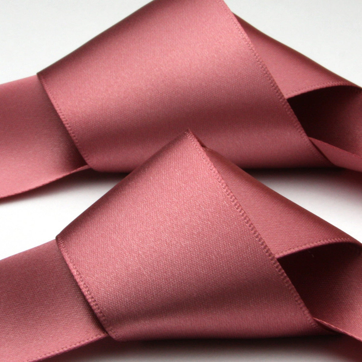 FUJIYAMA RIBBON Satin Sash Belt 36mm (1-7/16&quot;) 2 Meters Cut Old Rose