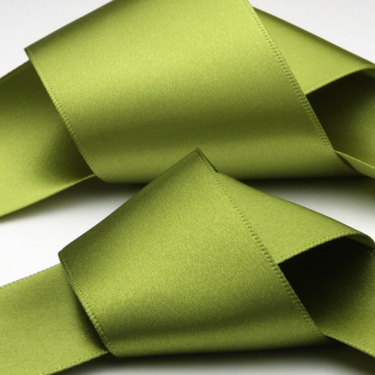 FUJIYAMA RIBBON Satin Sash Belt 36mm (1-7/16&quot;) 2 Meters Cut Olive Green