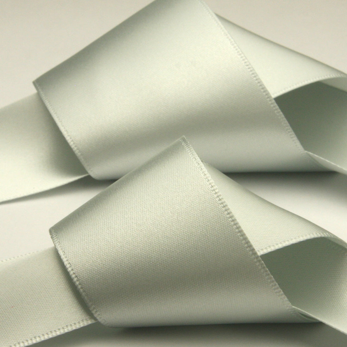 FUJIYAMA RIBBON Satin Sash Belt 36mm (1-7/16&quot;) 2 Meters Cut Silver